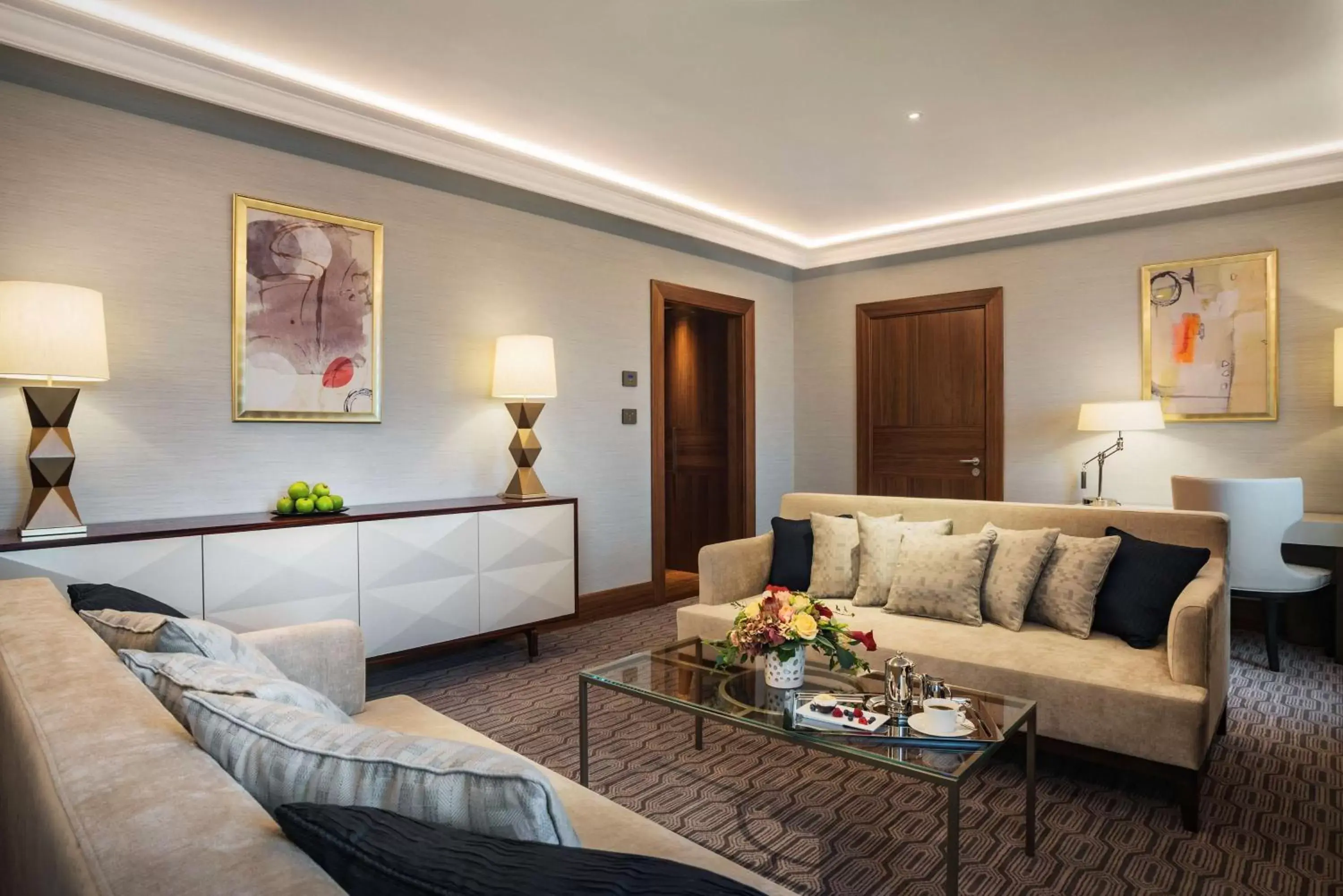 Bedroom, Seating Area in Grand Hotel Kempinski Riga