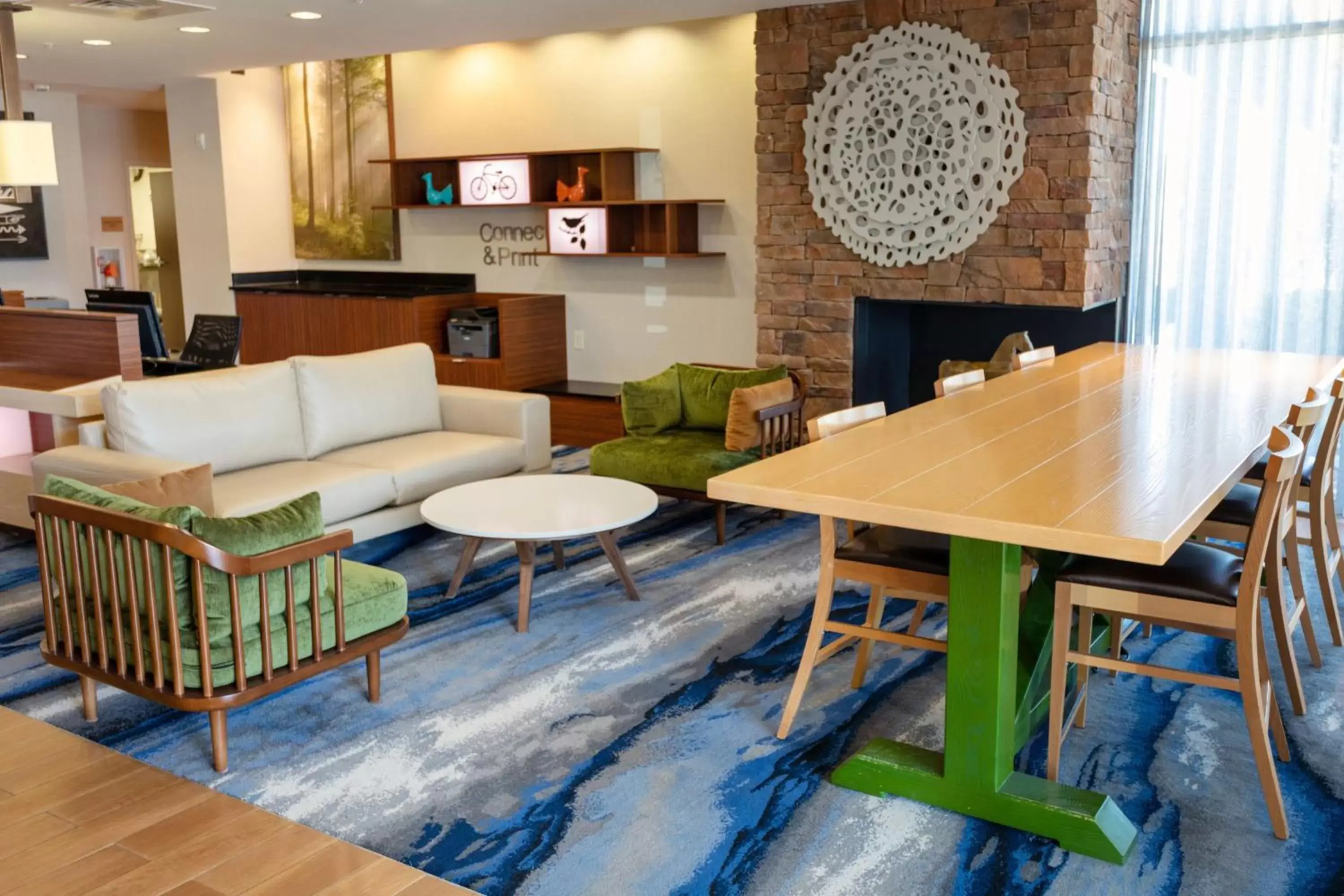 Lobby or reception, Seating Area in Fairfield Inn & Suites by Marriott Athens I-65