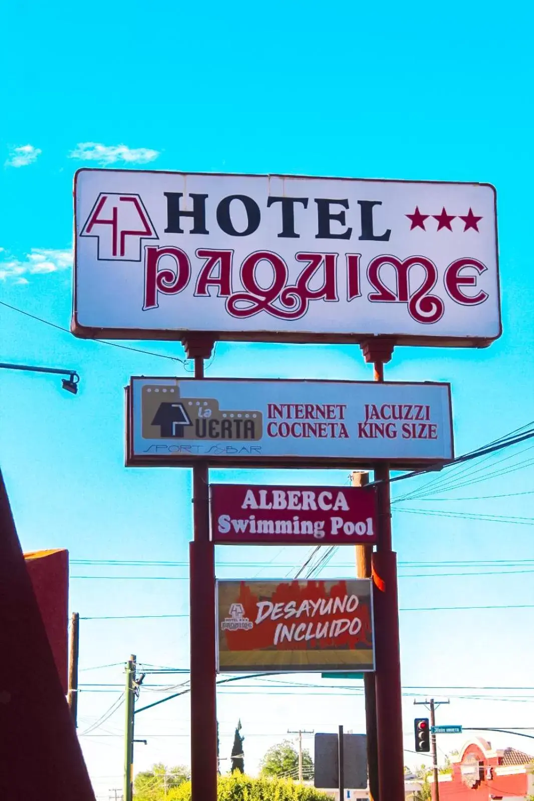 Logo/Certificate/Sign in Hotel Paquime