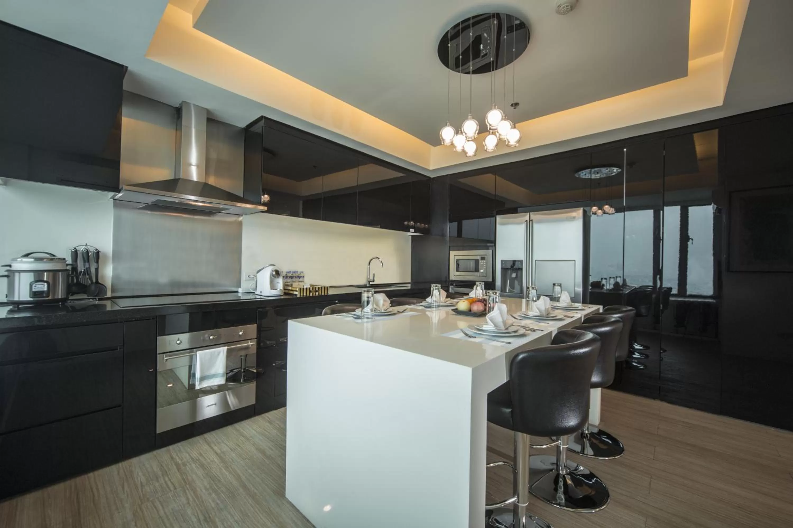 Kitchen or kitchenette in The Alpha Suites