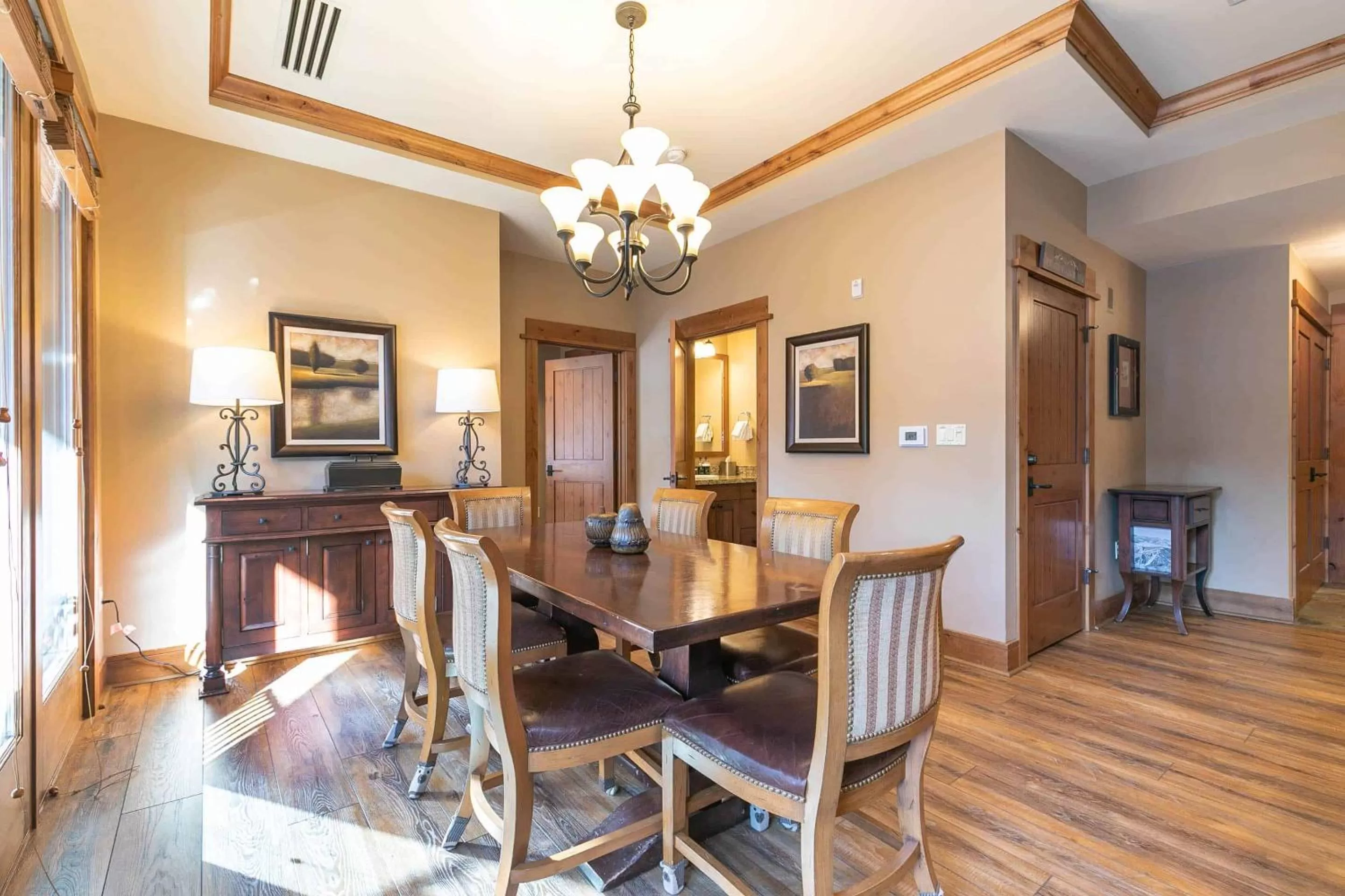 Dining Area in East West Hospitality at Tahoe