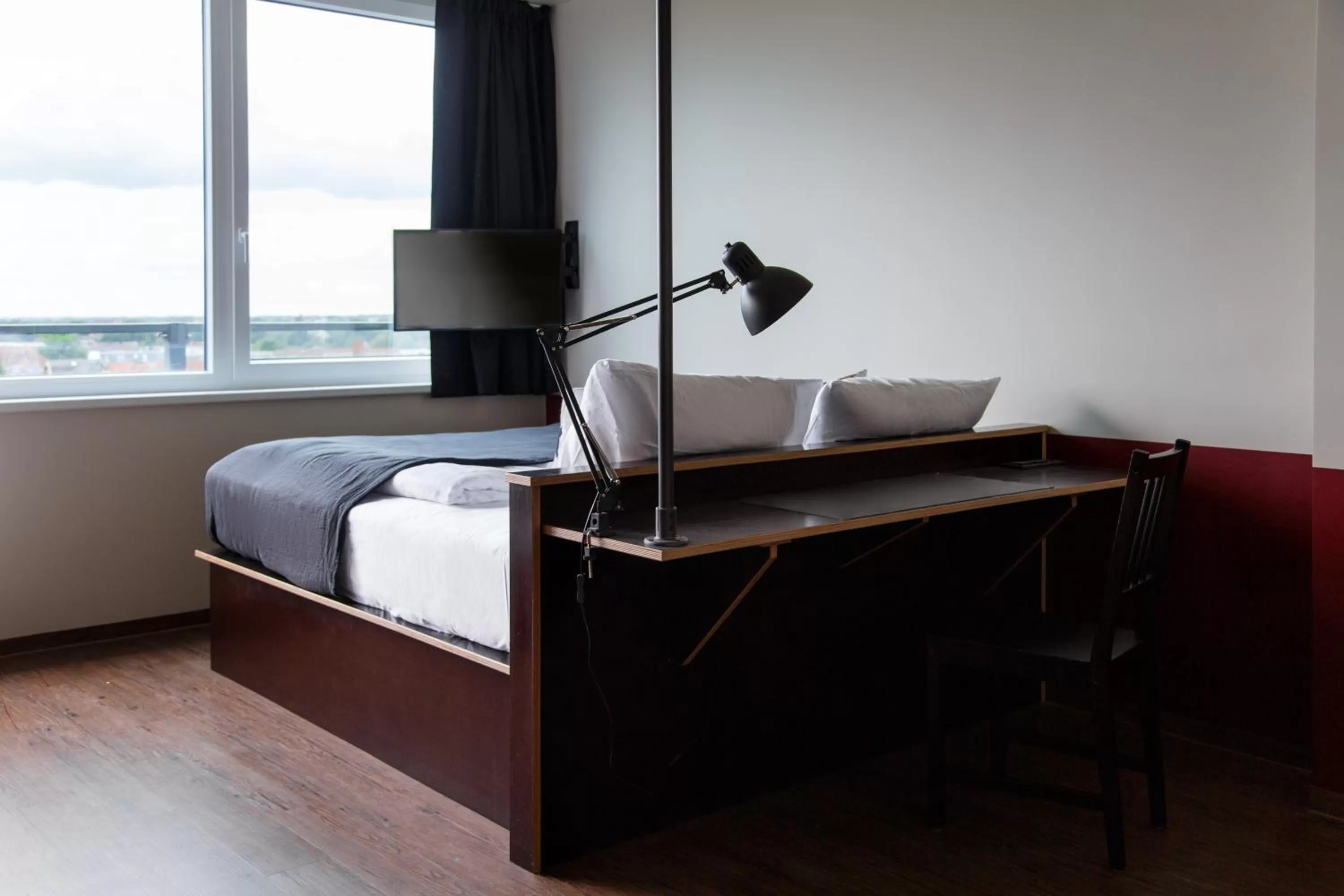 Bedroom, Bed in Base Apartments