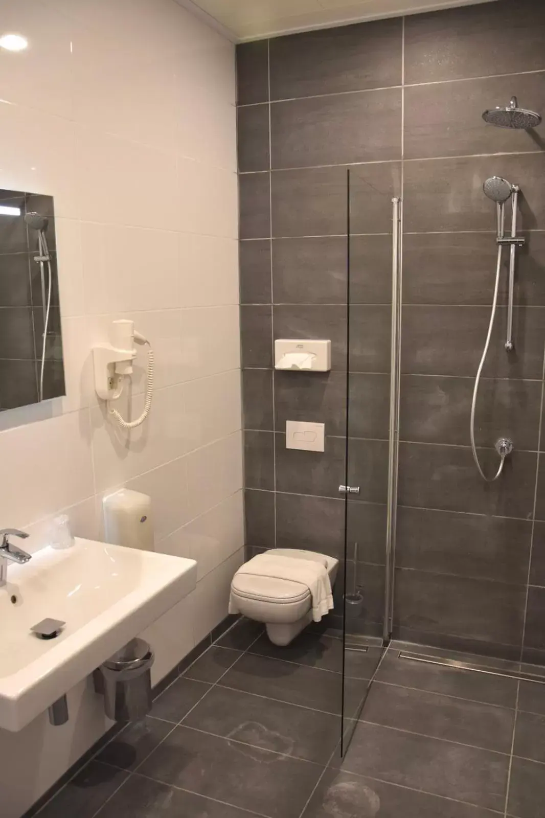 Shower, Bathroom in Hotel 't Paviljoen