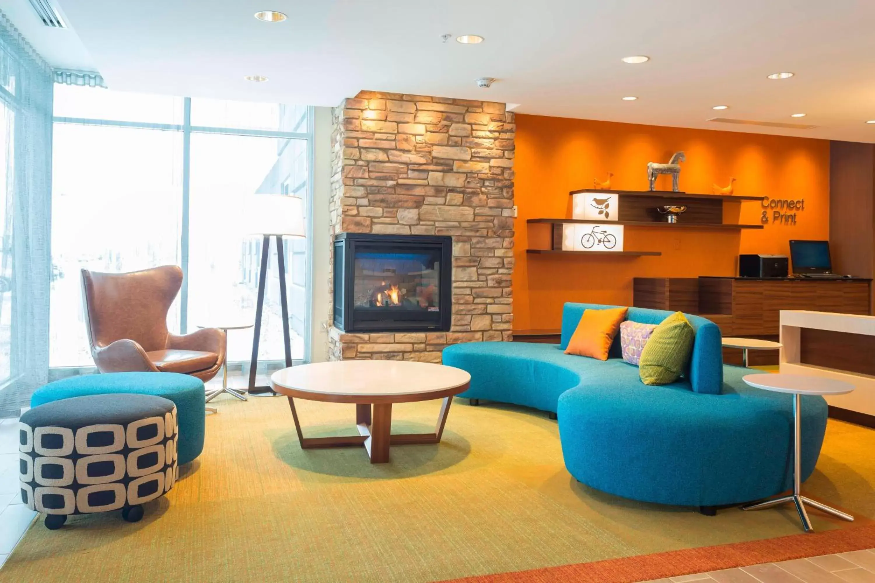 Lobby or reception, Seating Area in Fairfield Inn & Suites by Marriott Jamestown