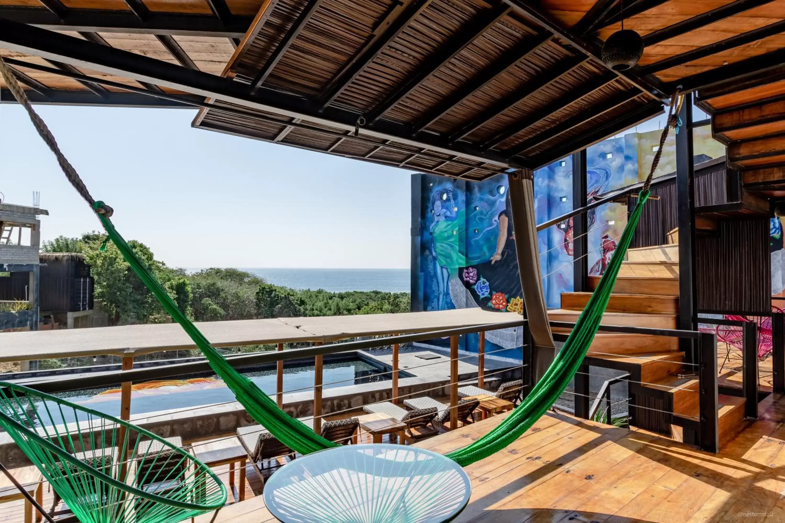 Patio, Balcony/Terrace in Cabane Container Boutique Hotel