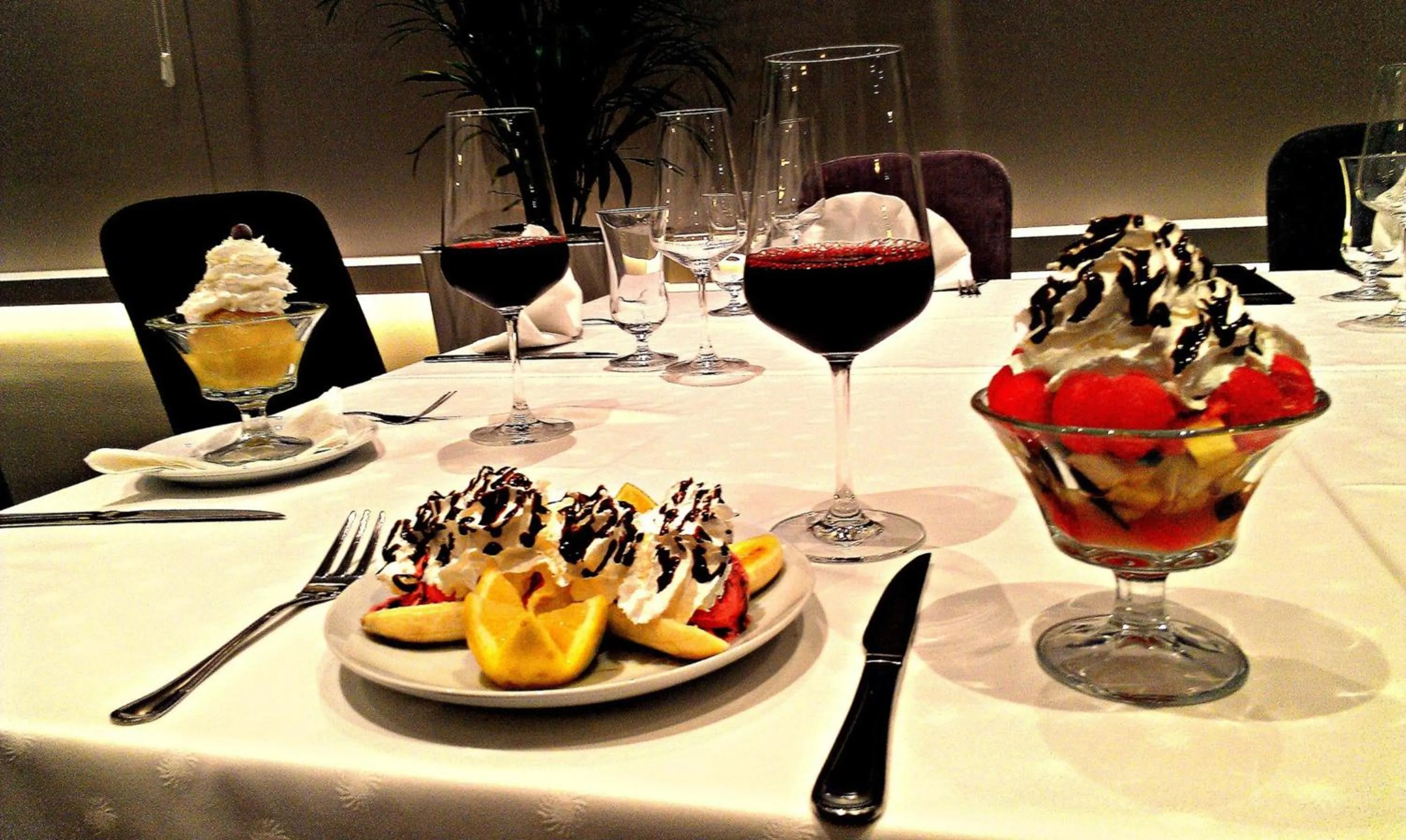 Food and drinks in Hotel Eden