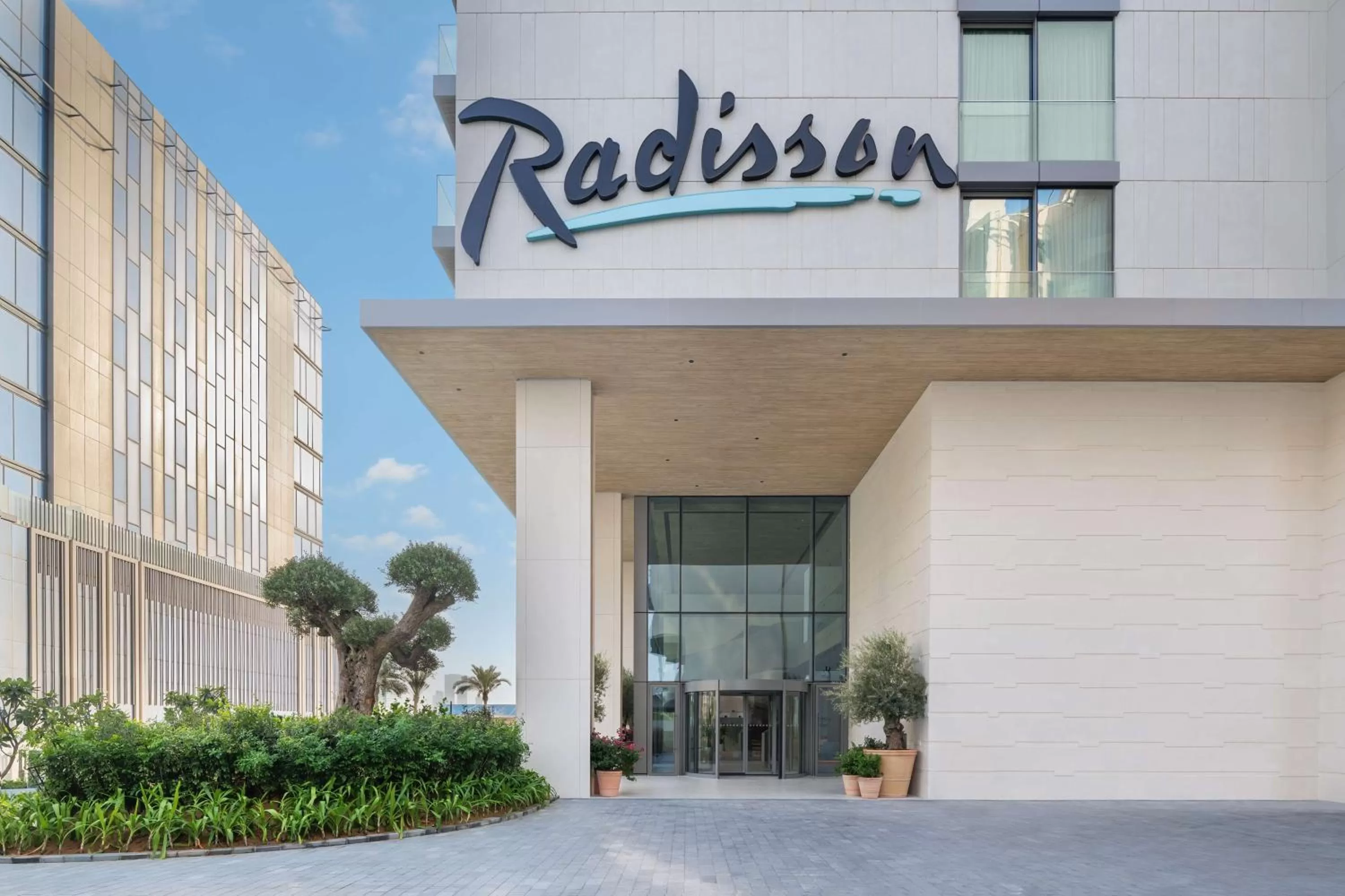 Property building in Radisson Beach Resort Palm Jumeirah