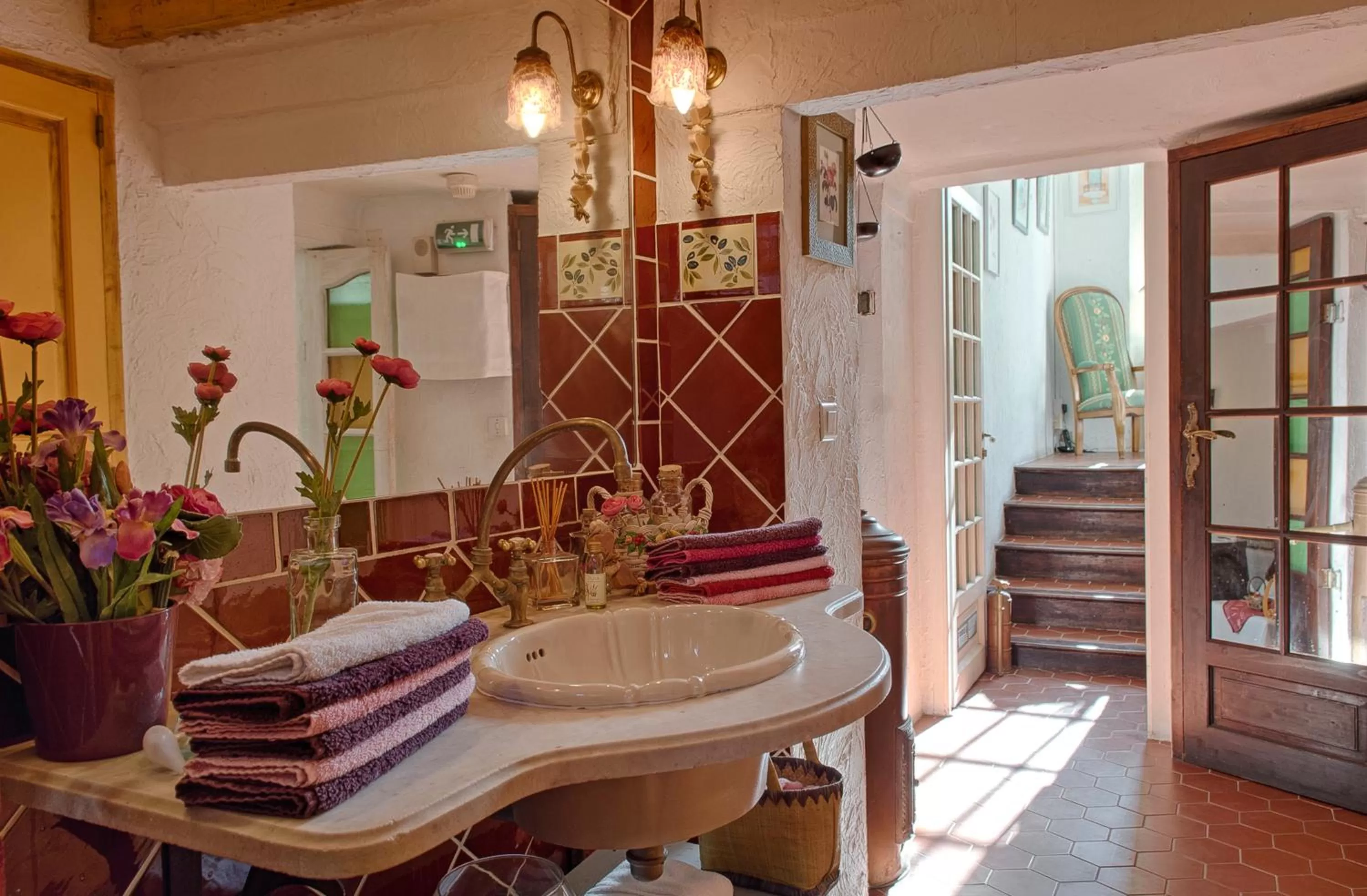 View (from property/room) in La Villa Roseraie , Hôtel Familial OUVERT TOUTE L ANNEE