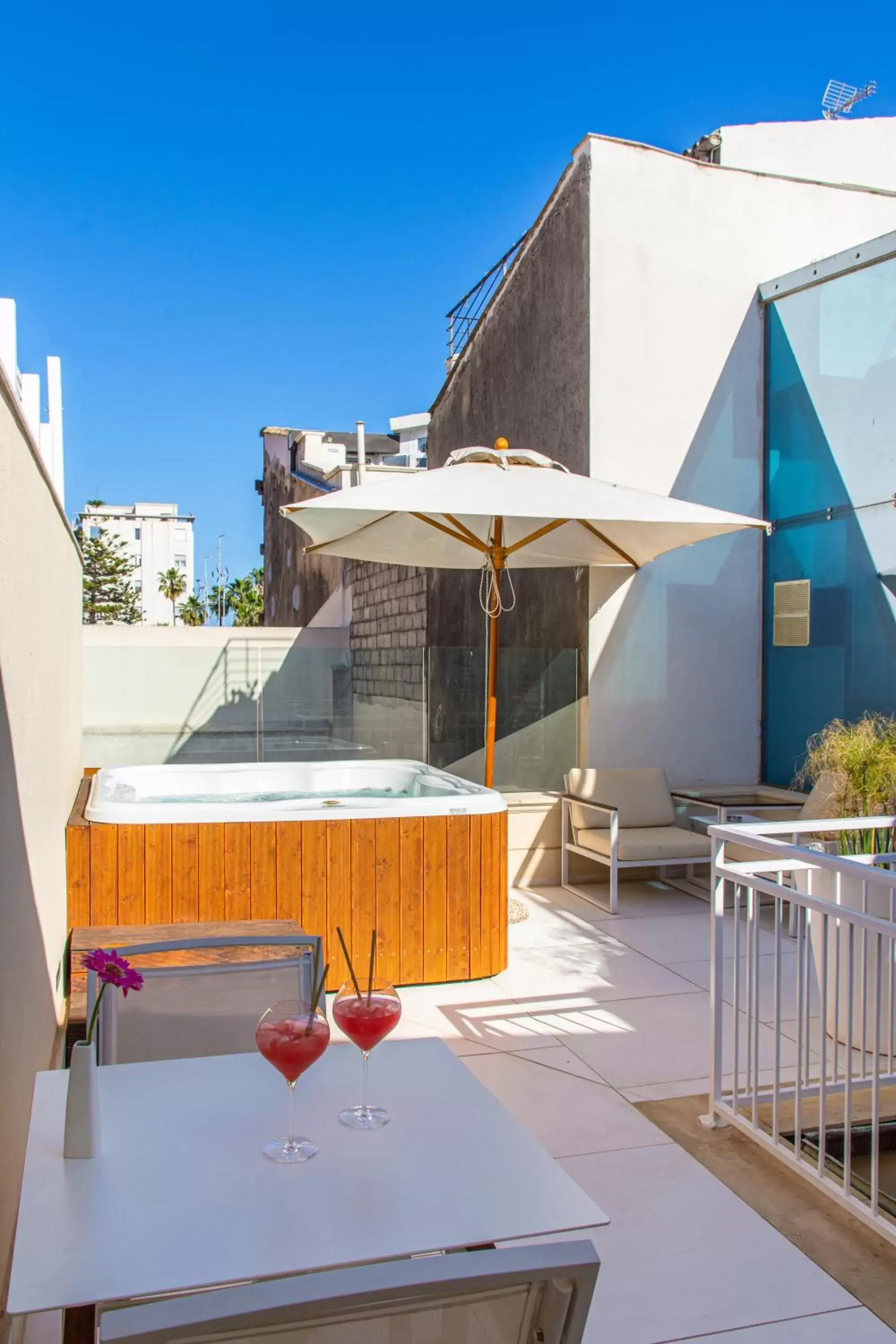 Balcony/Terrace, Property Building in Caportigia Boutique Hotel