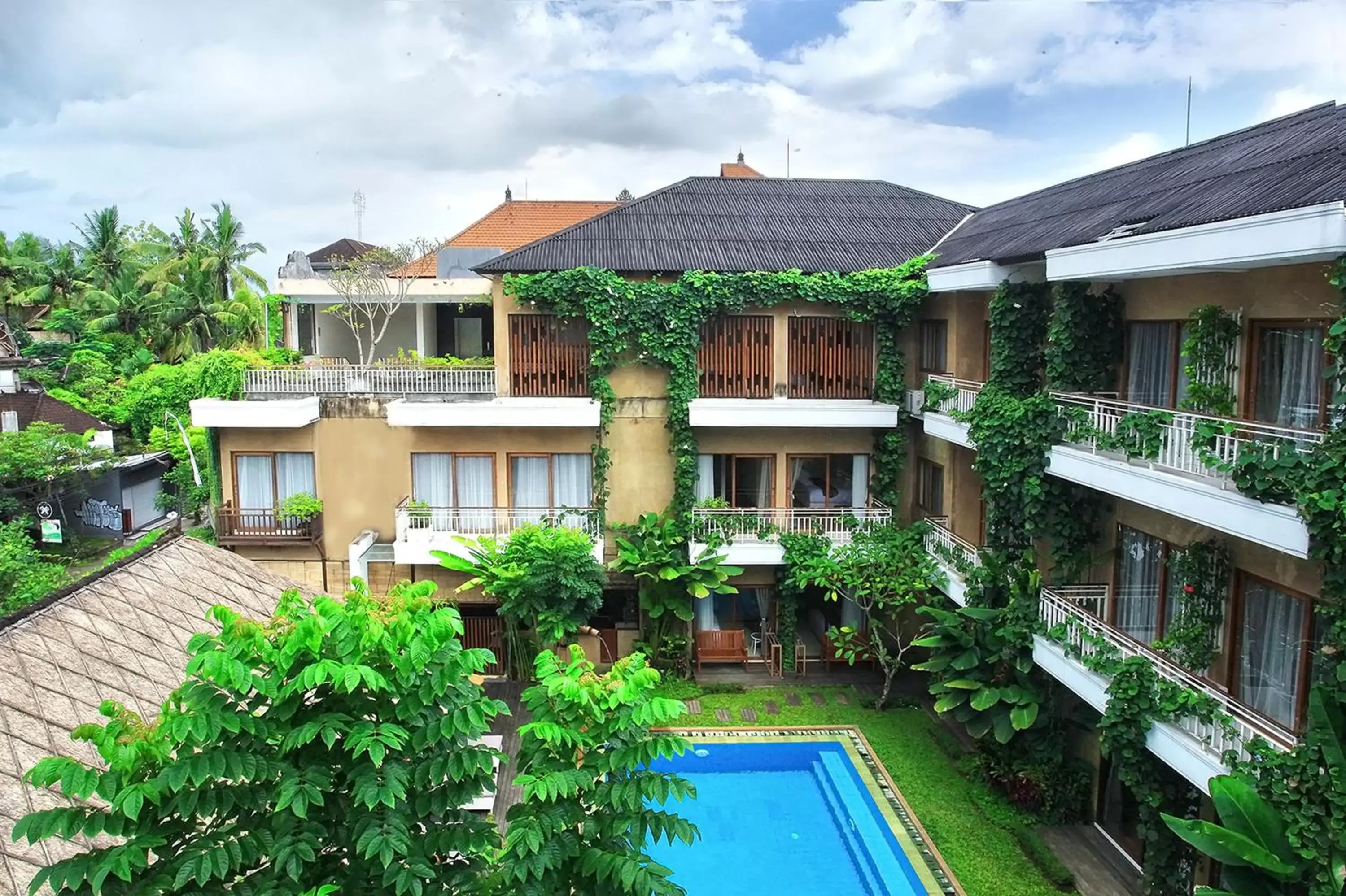 Property building, Pool View in Hotel Puriartha Ubud - CHSE Certified