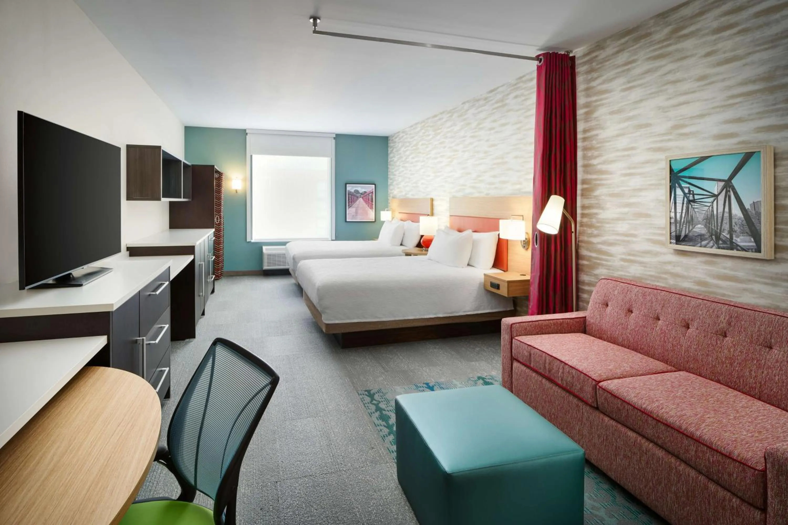 Bedroom, Bed in Home2 Suites By Hilton Richmond Glenside