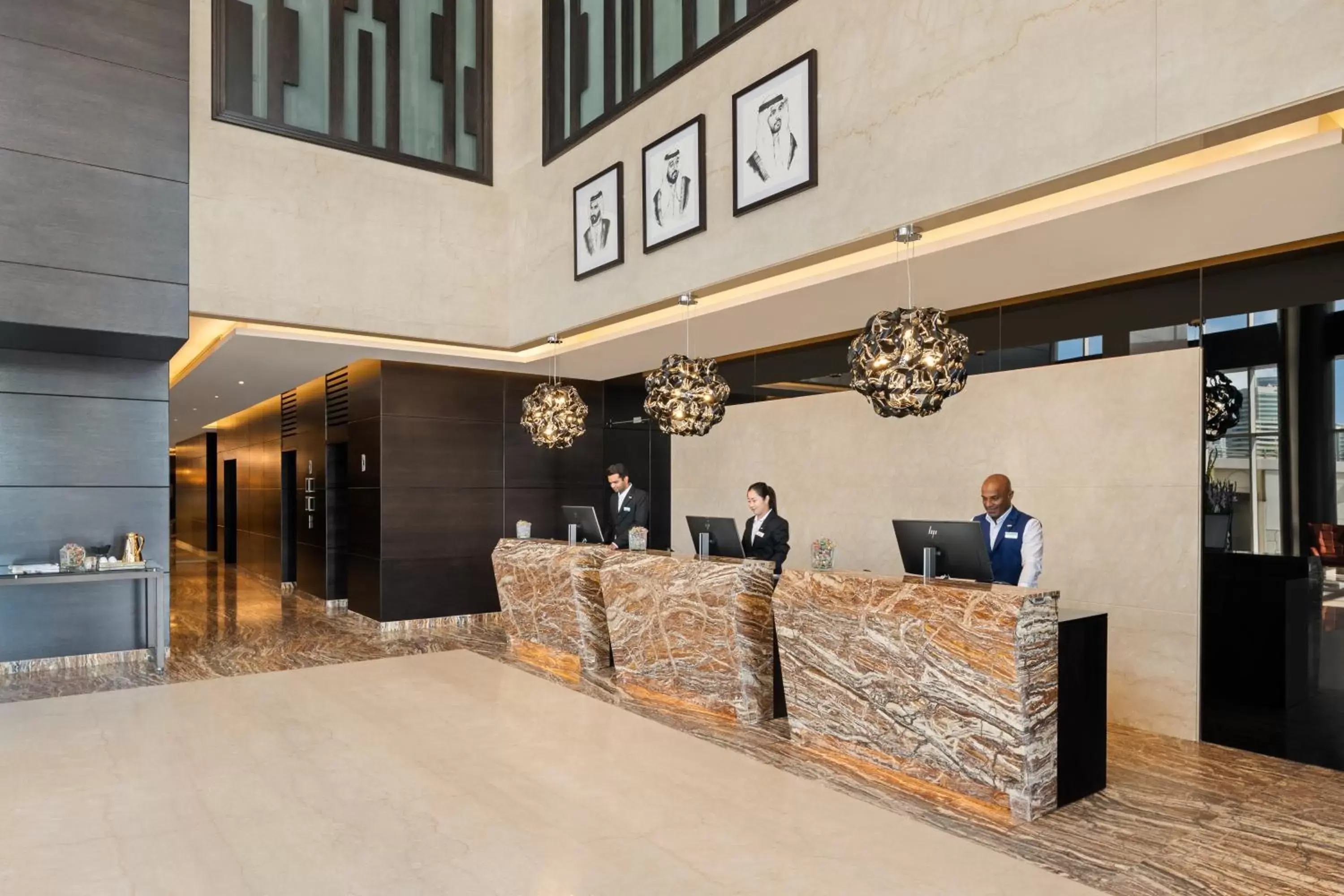 Staff, Lobby/Reception in Radisson Blu Hotel, Dubai Canal View