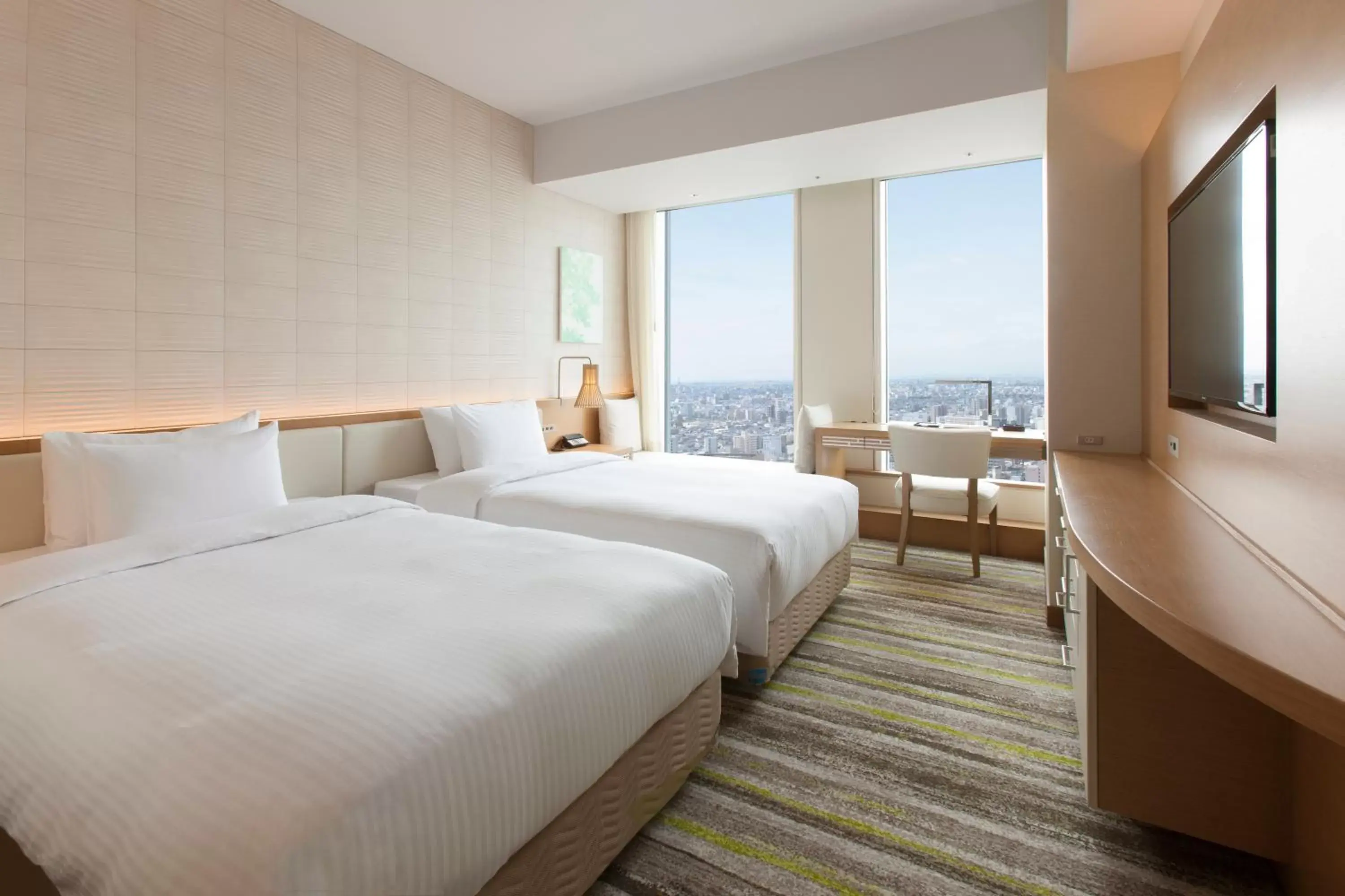 Photo of the whole room, Bed in Nagoya JR Gate Tower Hotel Photo of the whole room, Bed in Nagoya JR Gate Tower Hotel