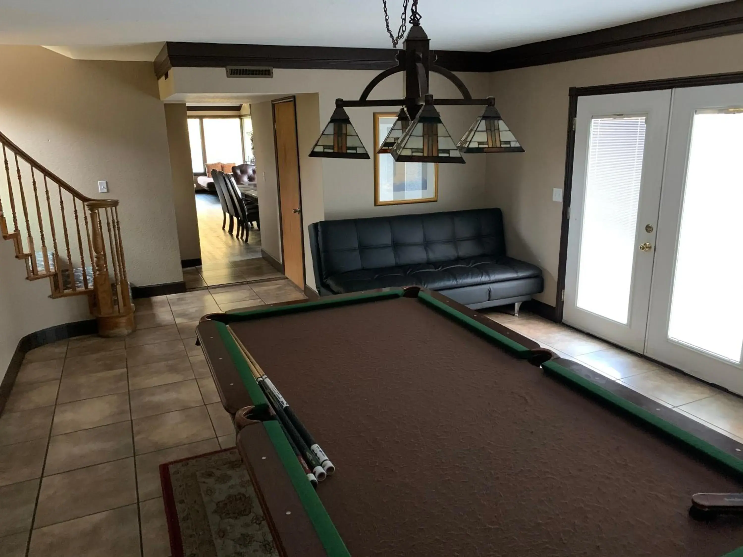 Billiards in Mountain Trail Lodge and Vacation Rentals