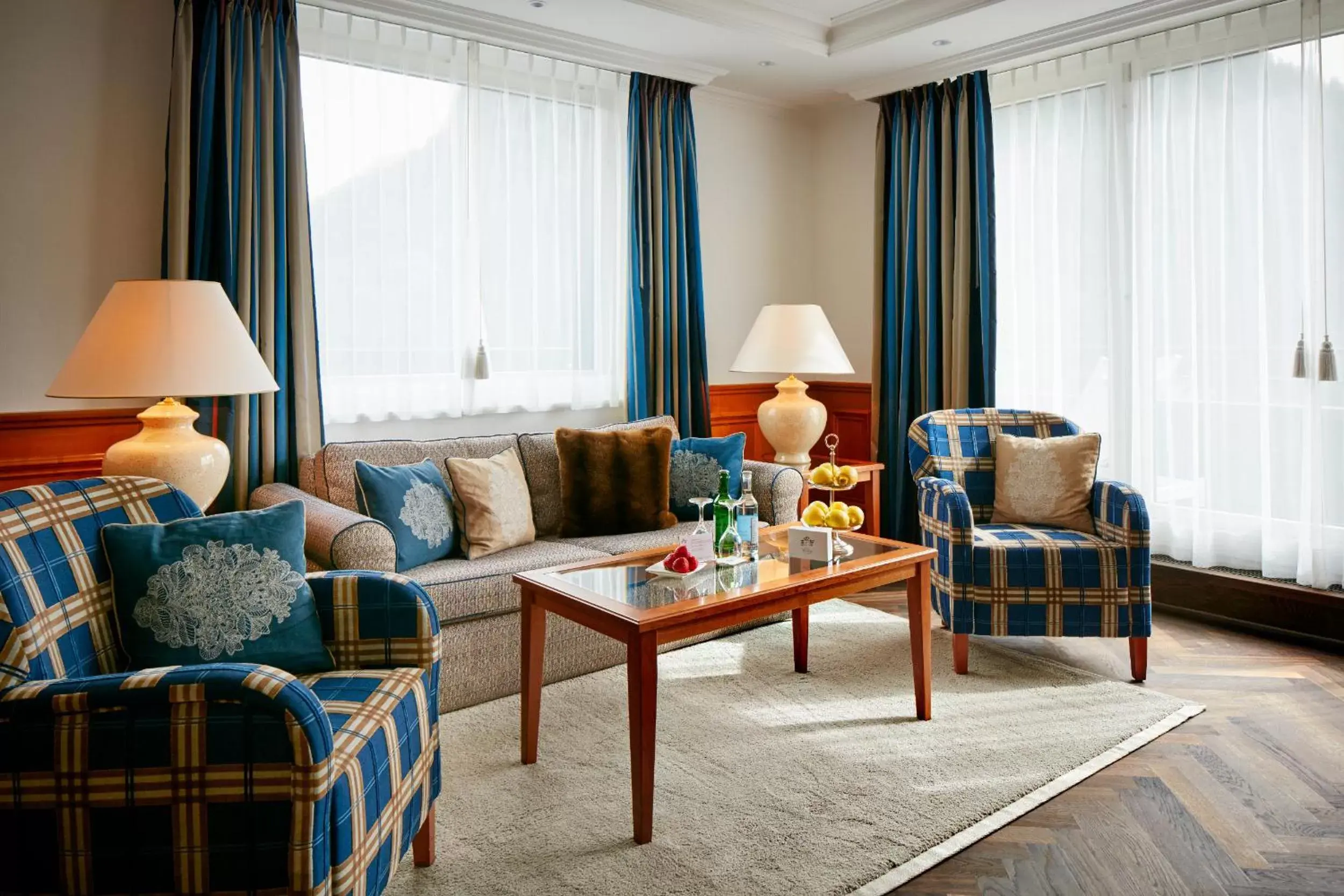 Living room, Seating Area in Hotel Walther - Relais & Châteaux