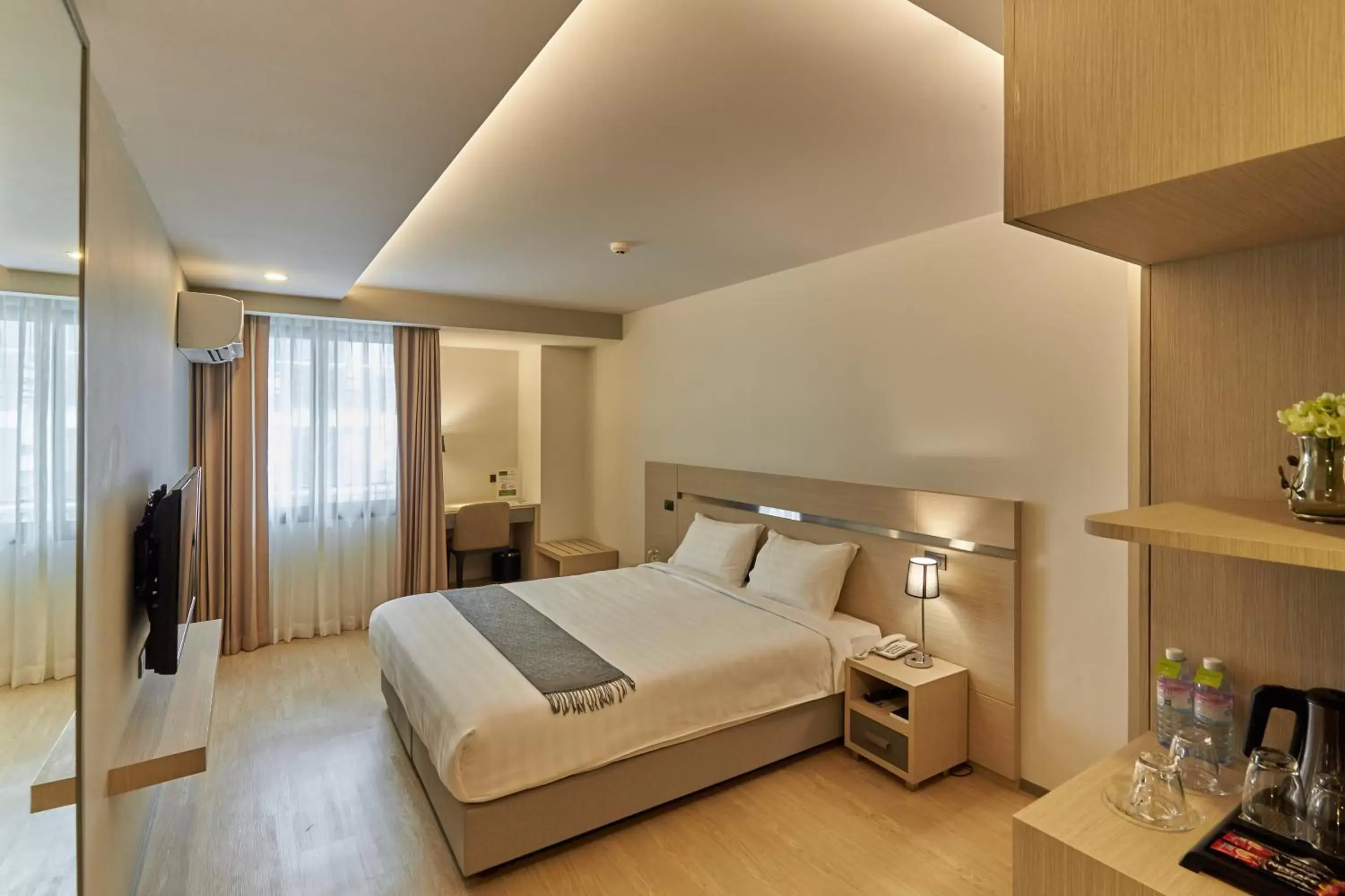 Bed in Samyan Serene Hotel