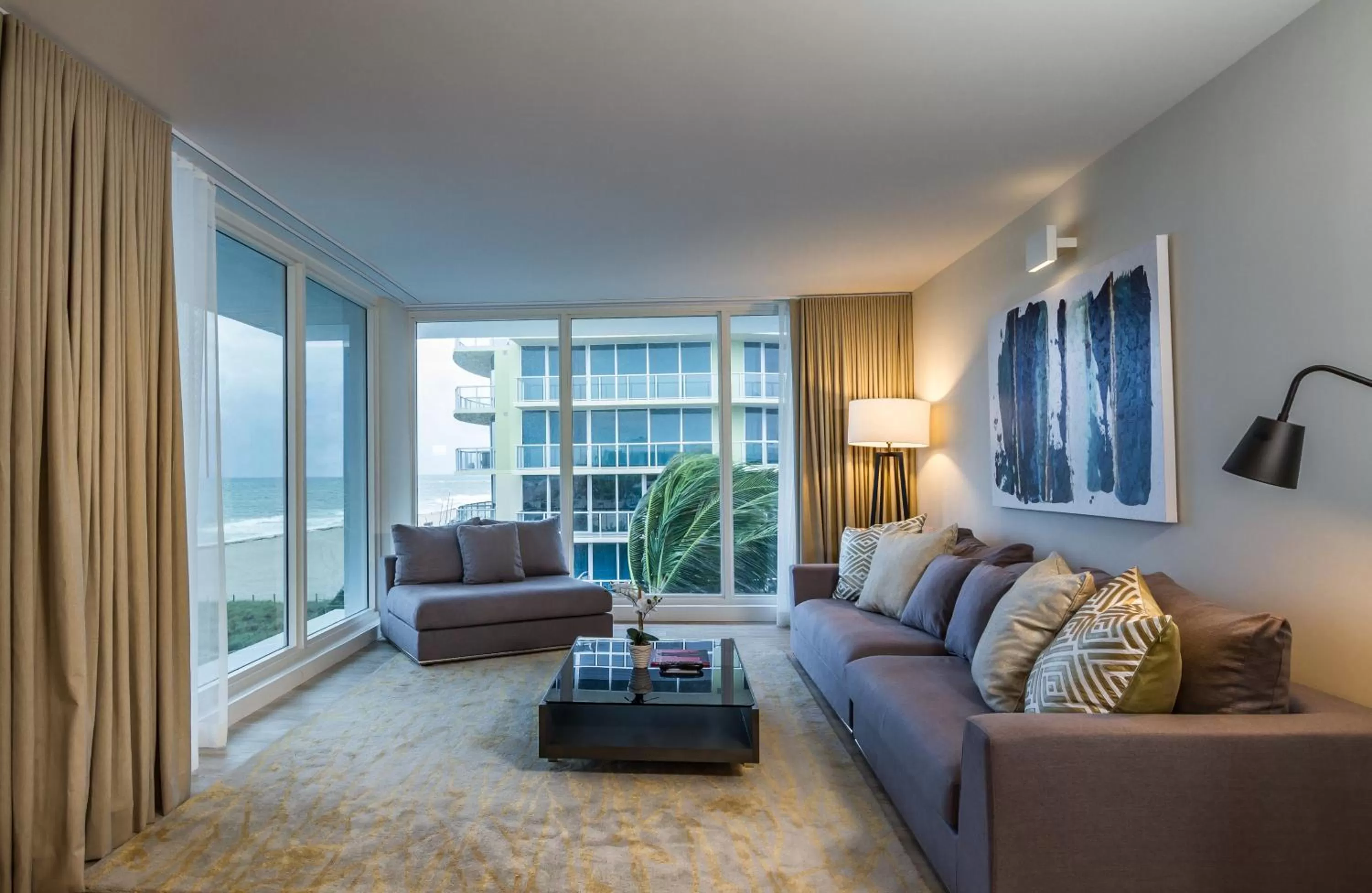 Living room in B Ocean Resort Fort Lauderdale Beach