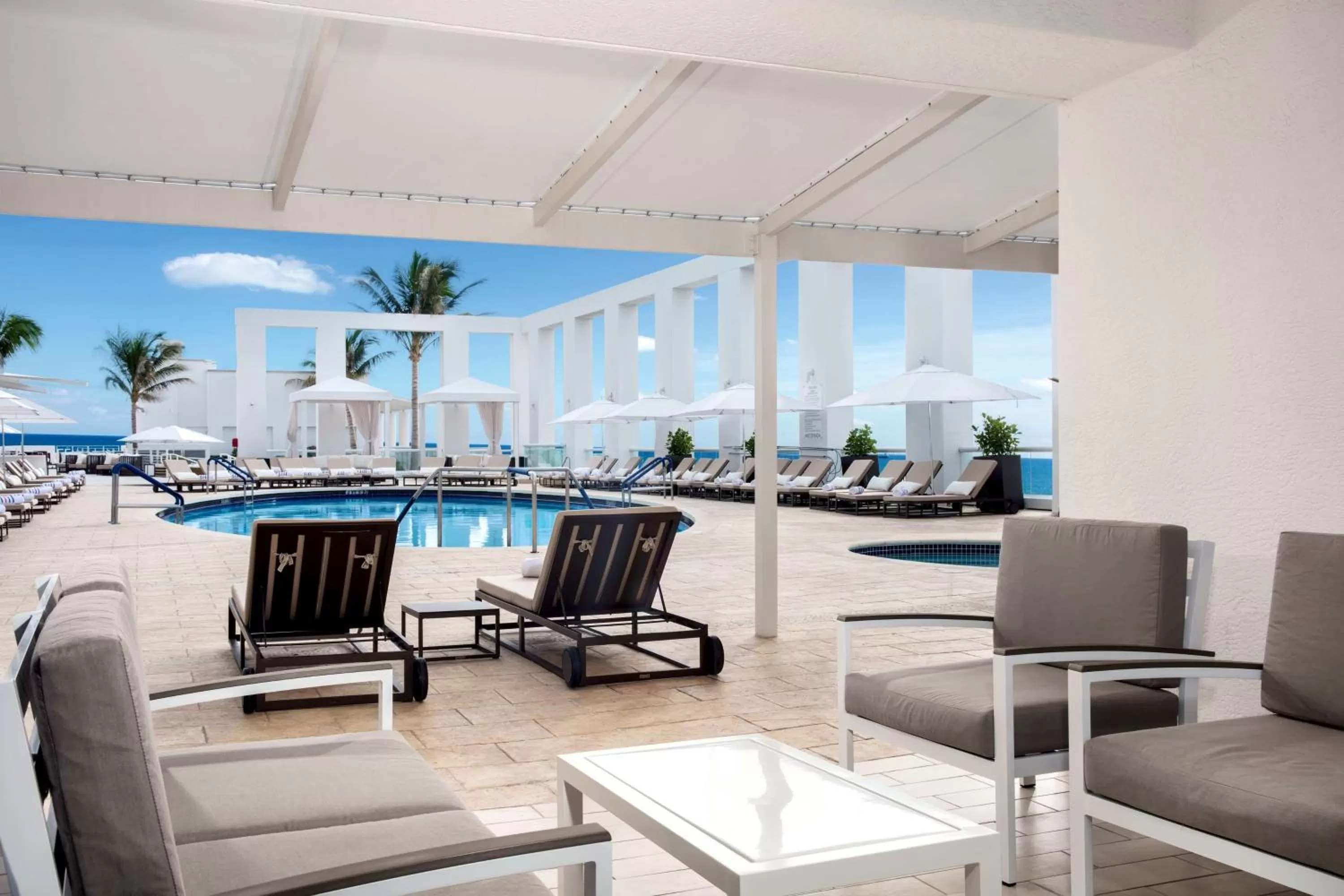 Pool view in Conrad Fort Lauderdale Beach