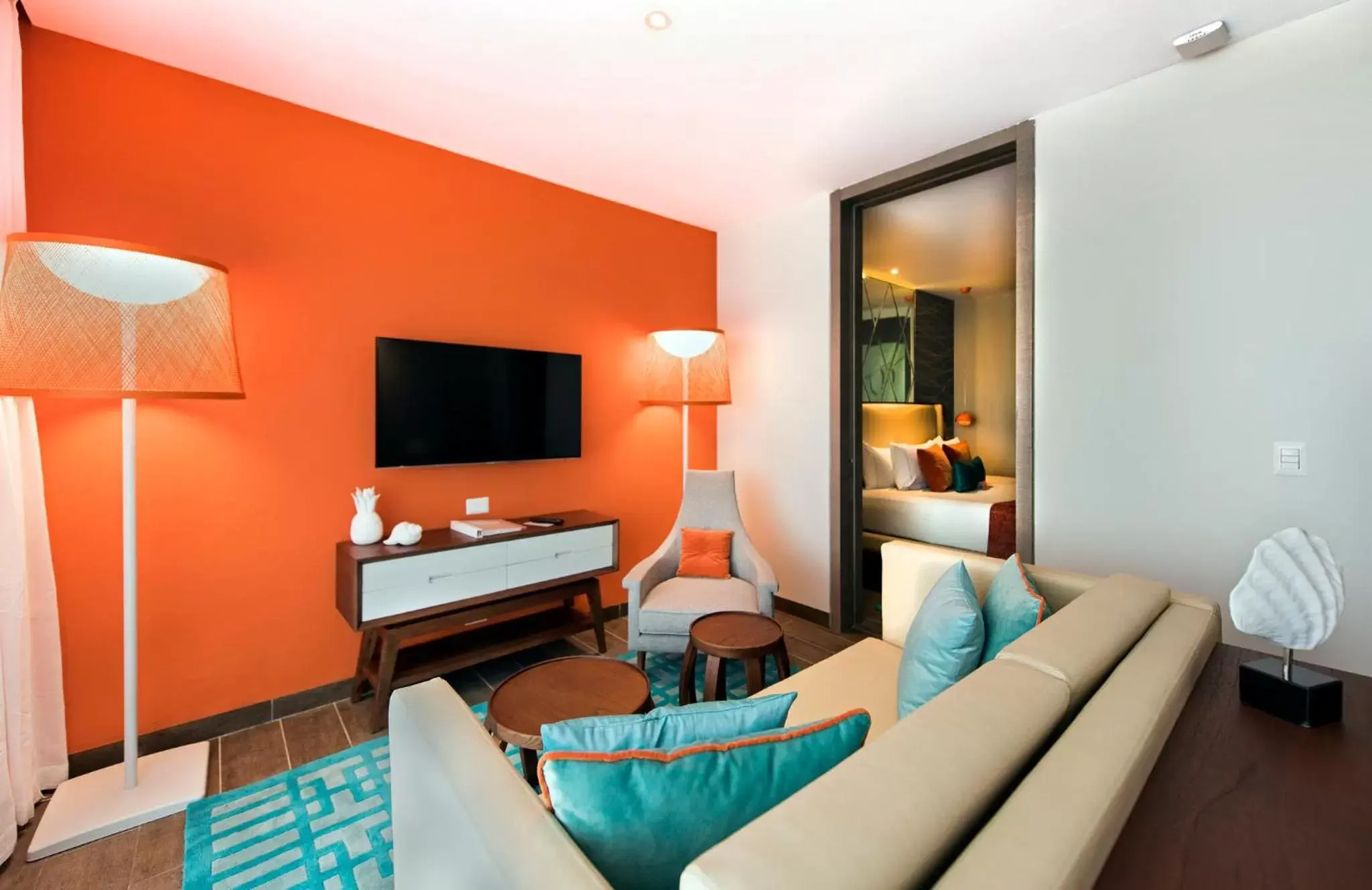 Photo of the whole room, TV/Entertainment Center in Nickelodeon Hotels & Resorts Punta Cana - Gourmet All Inclusive by Karisma