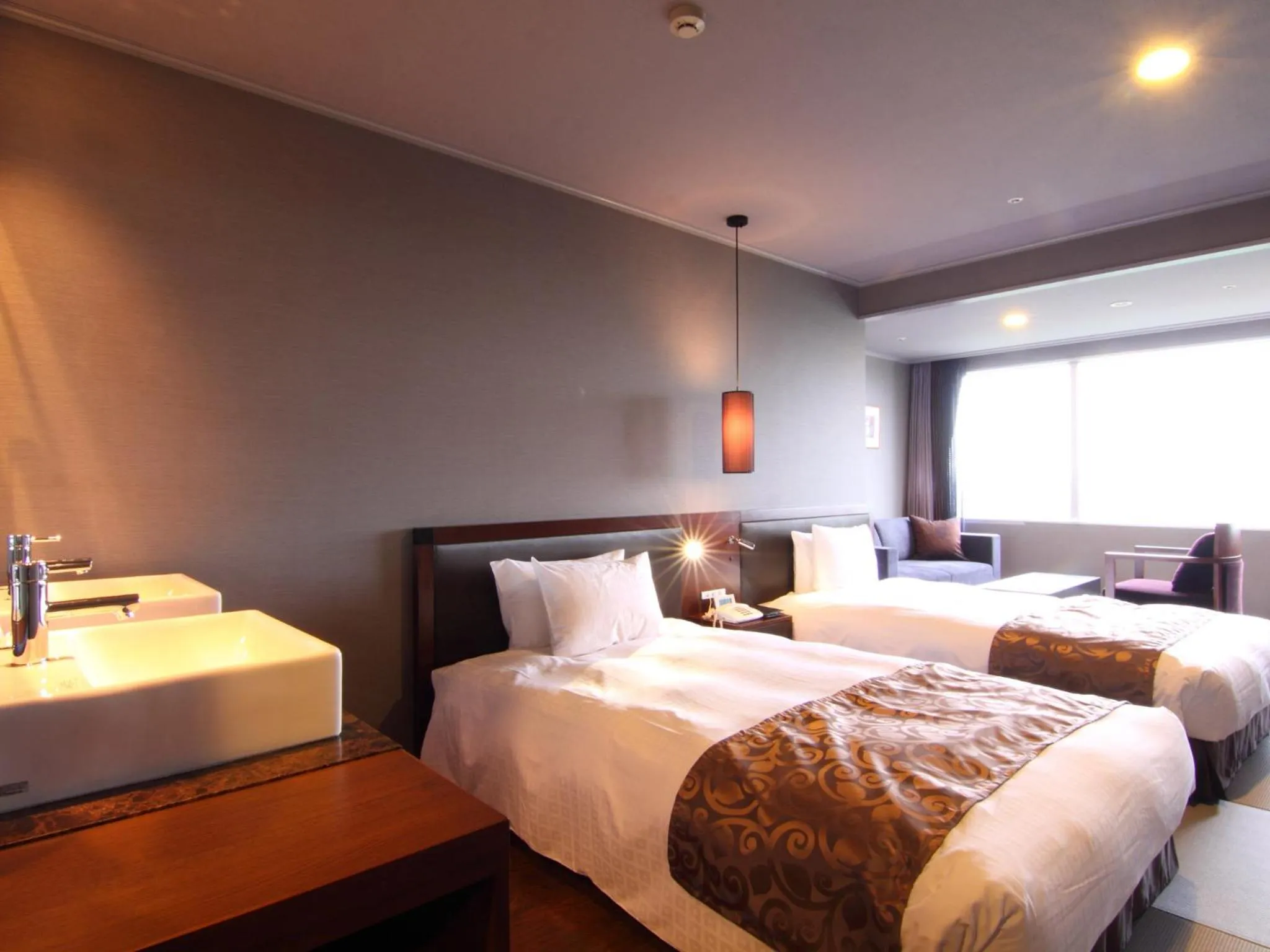 Bed in Hotel Epinard Nasu