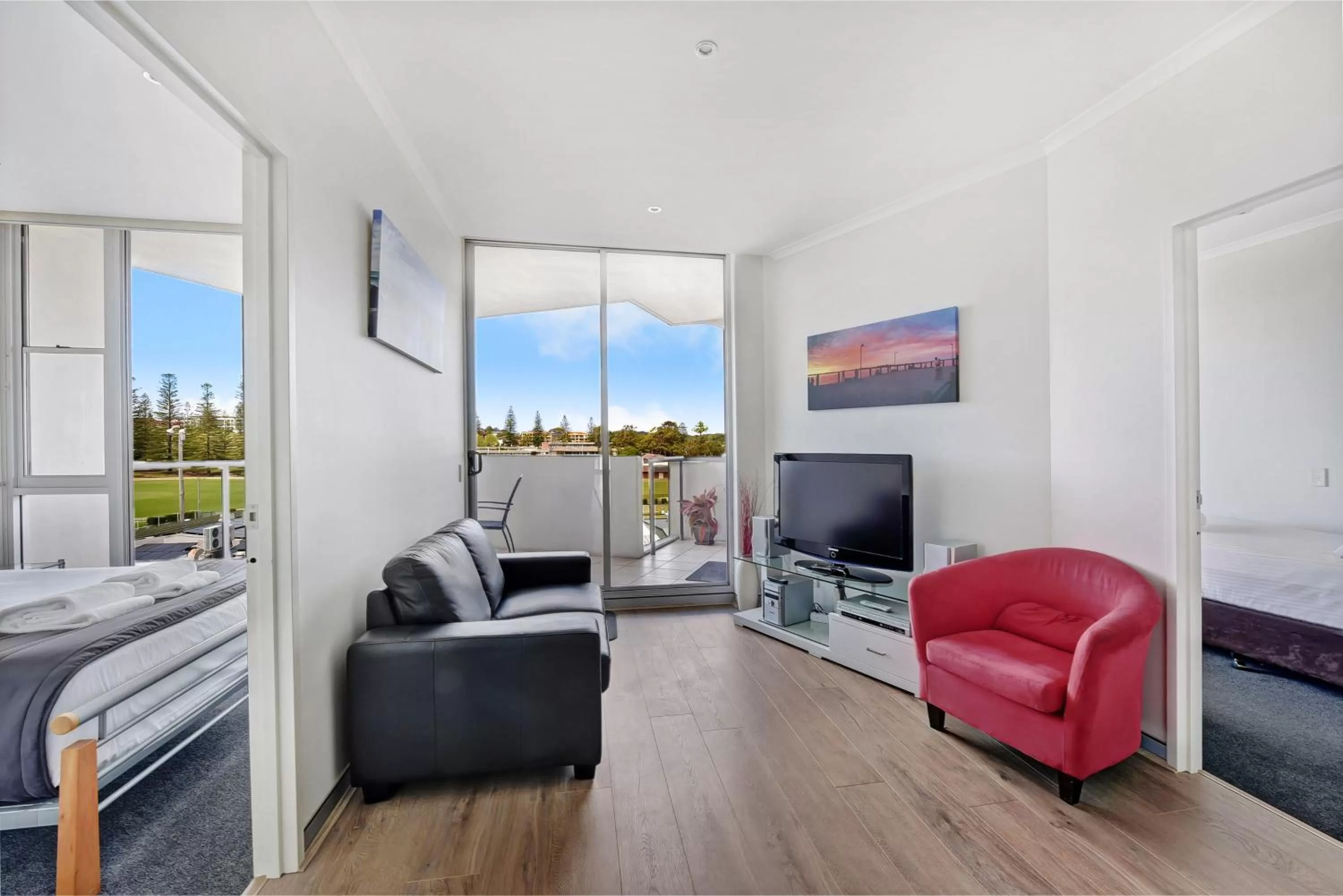 Balcony/Terrace, Seating Area in Sandcastle Apartments