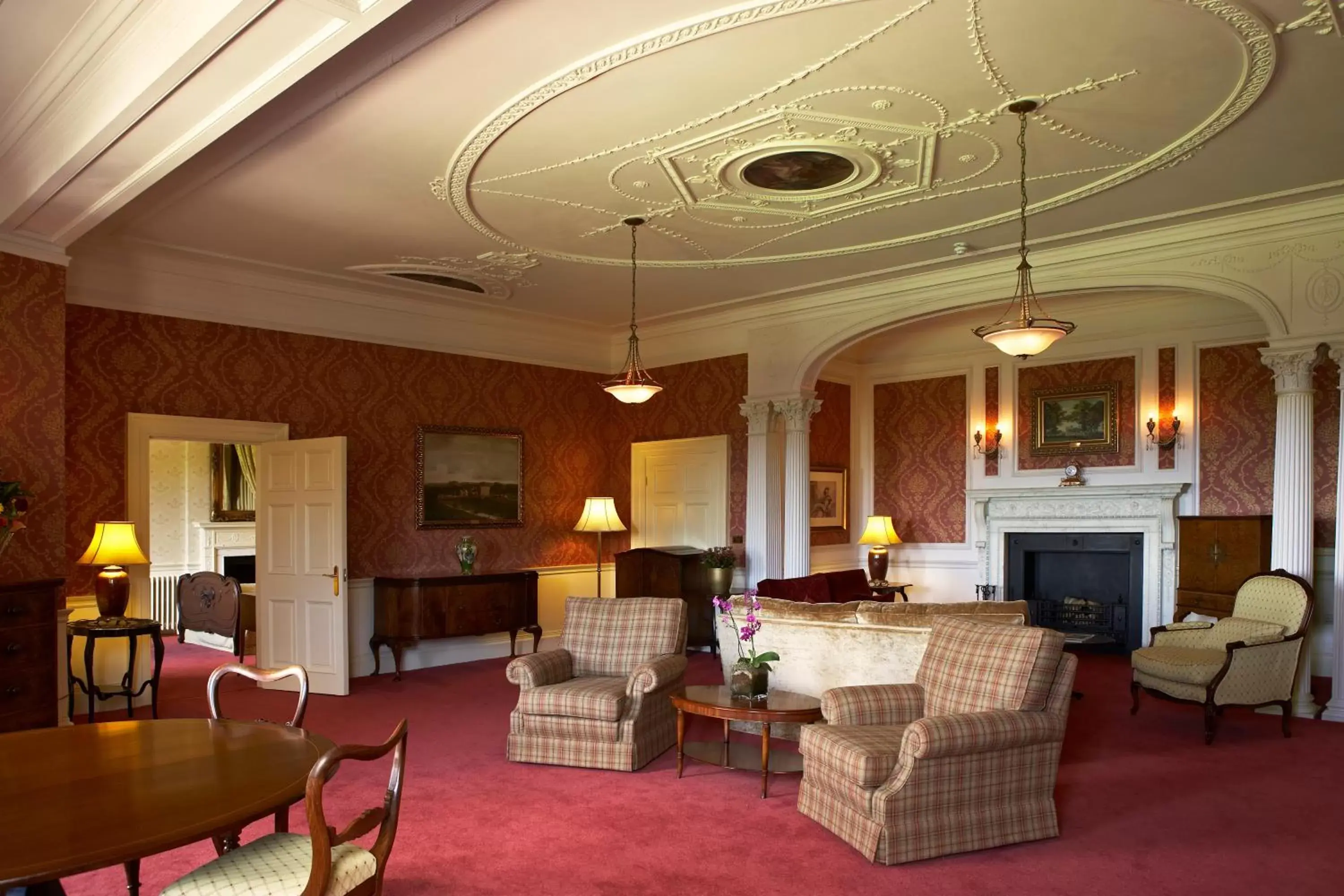 Living room, Seating Area in Luton Hoo Hotel, Golf and Spa