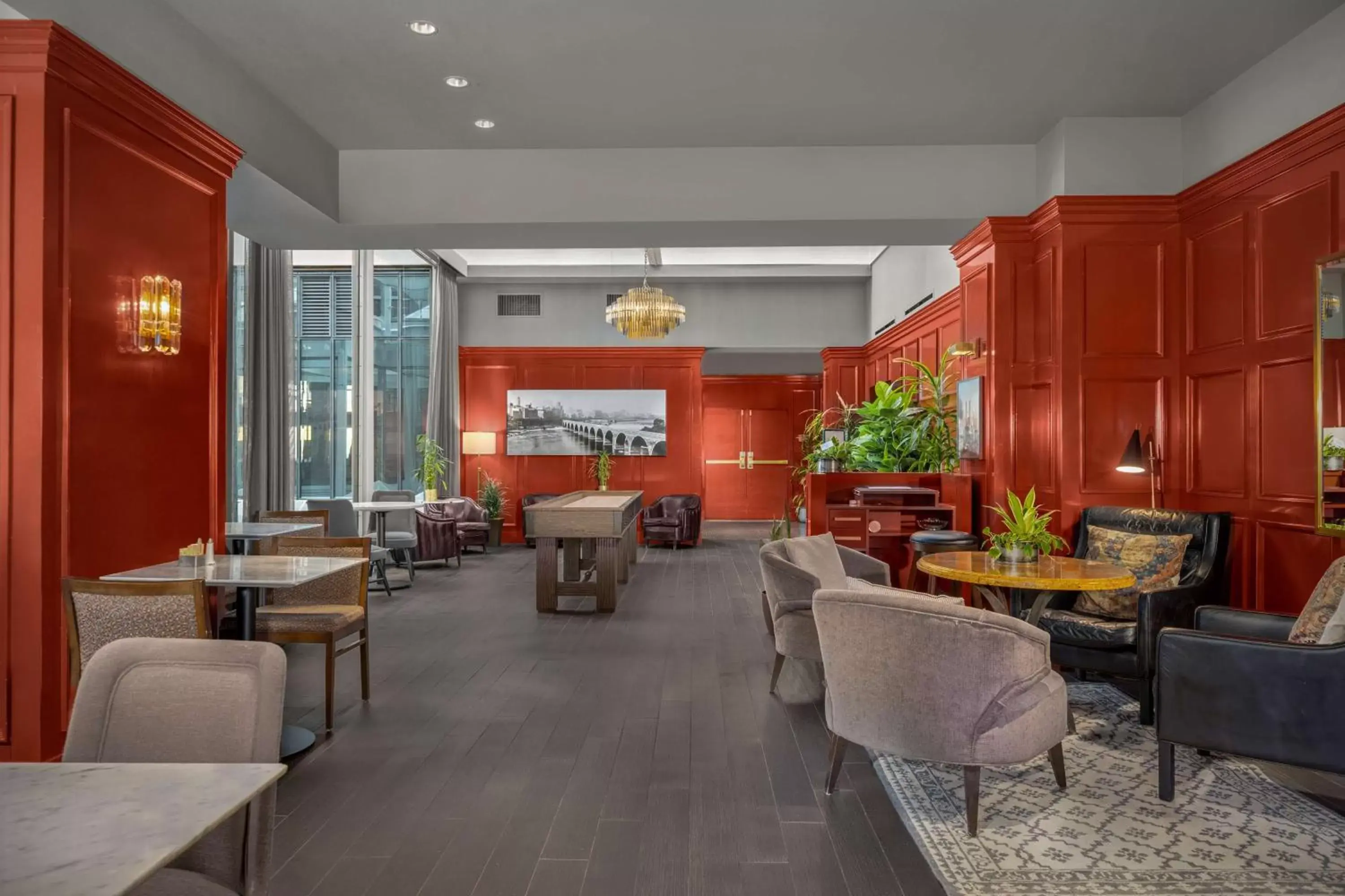 Lounge or bar in The Marquette Hotel, Curio Collection by Hilton Lounge or bar in The Marquette Hotel, Curio Collection by Hilton