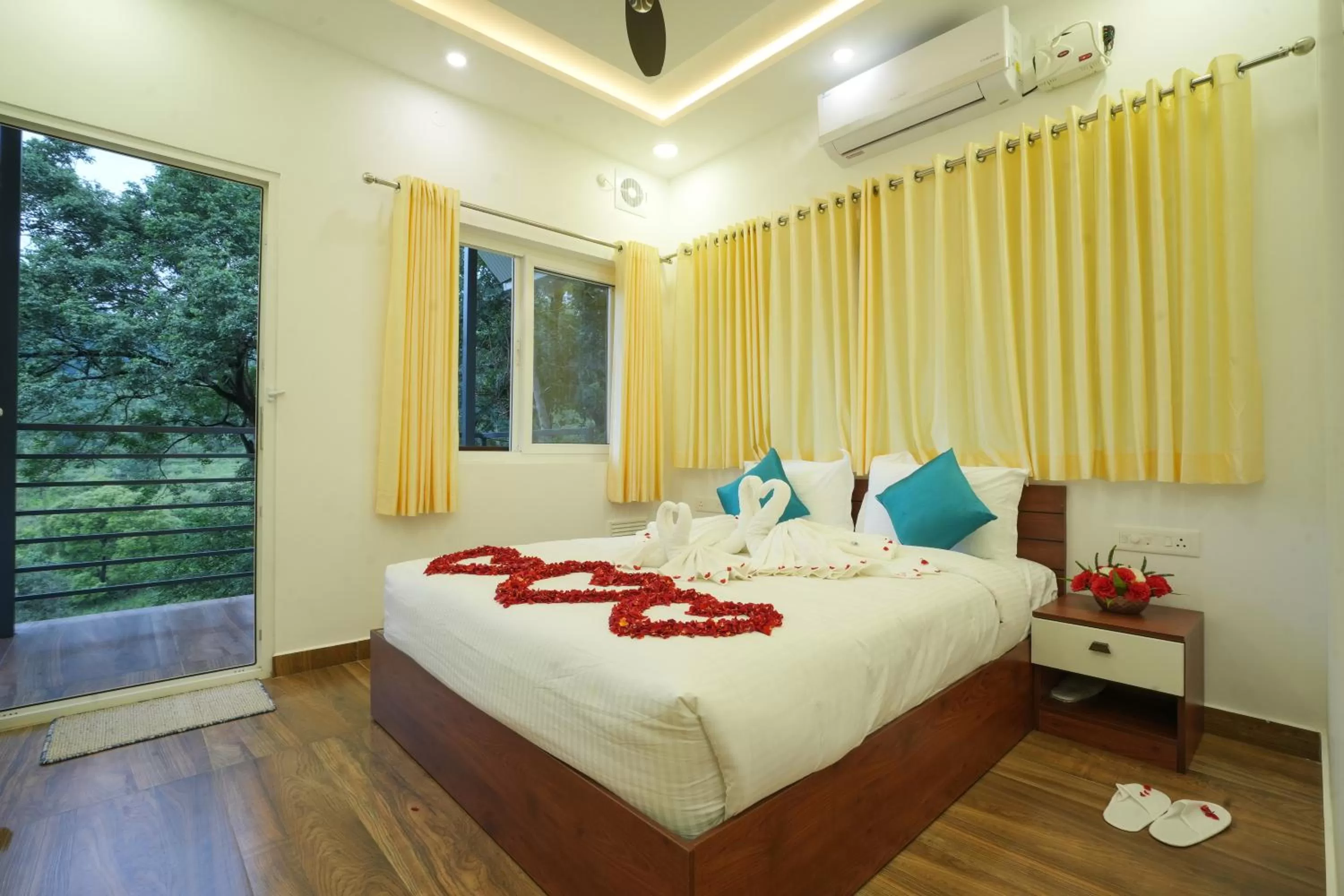 Bed in Misty Range Resorts