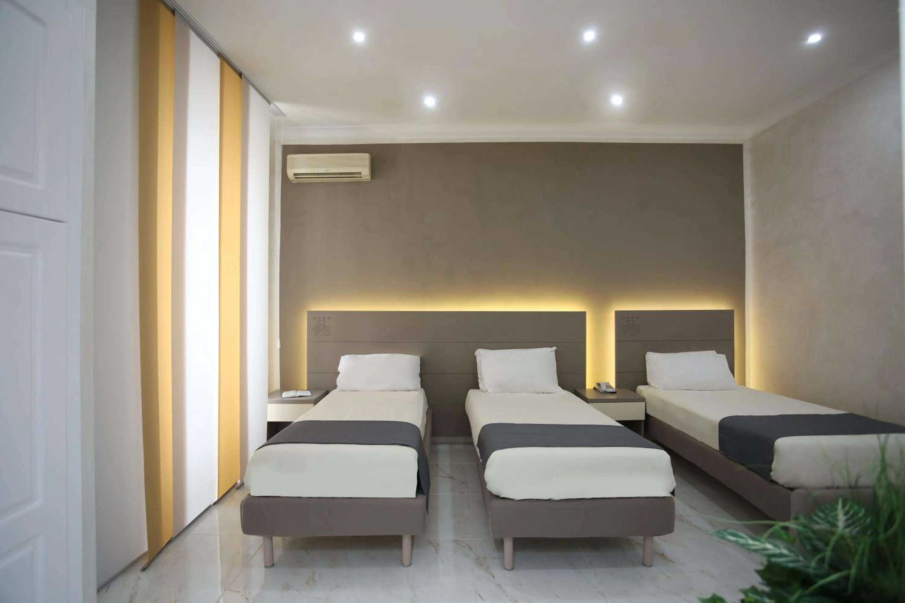 Bed in Hotel Vergilius Billia