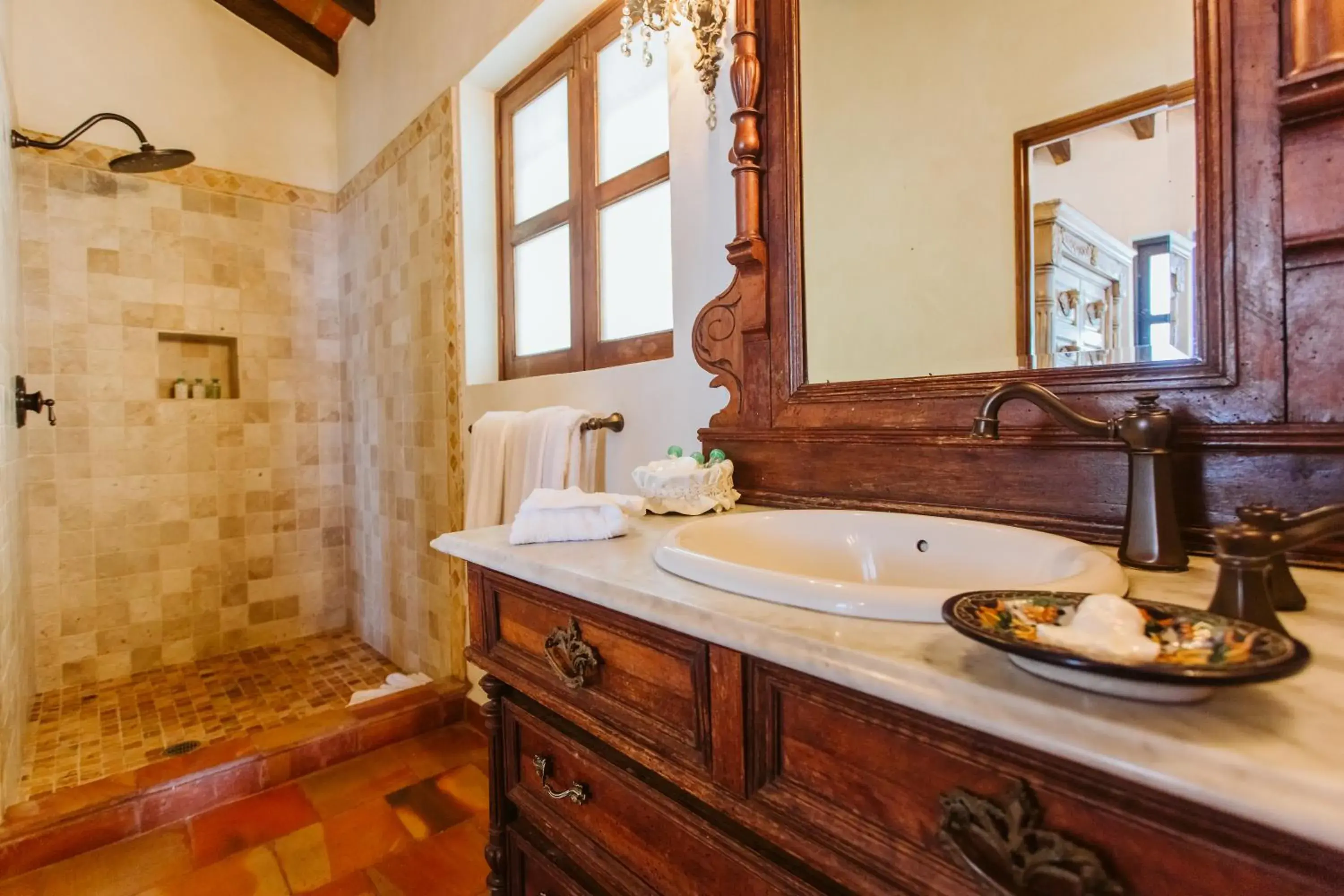 Shower, Bathroom in Hacienda San Angel