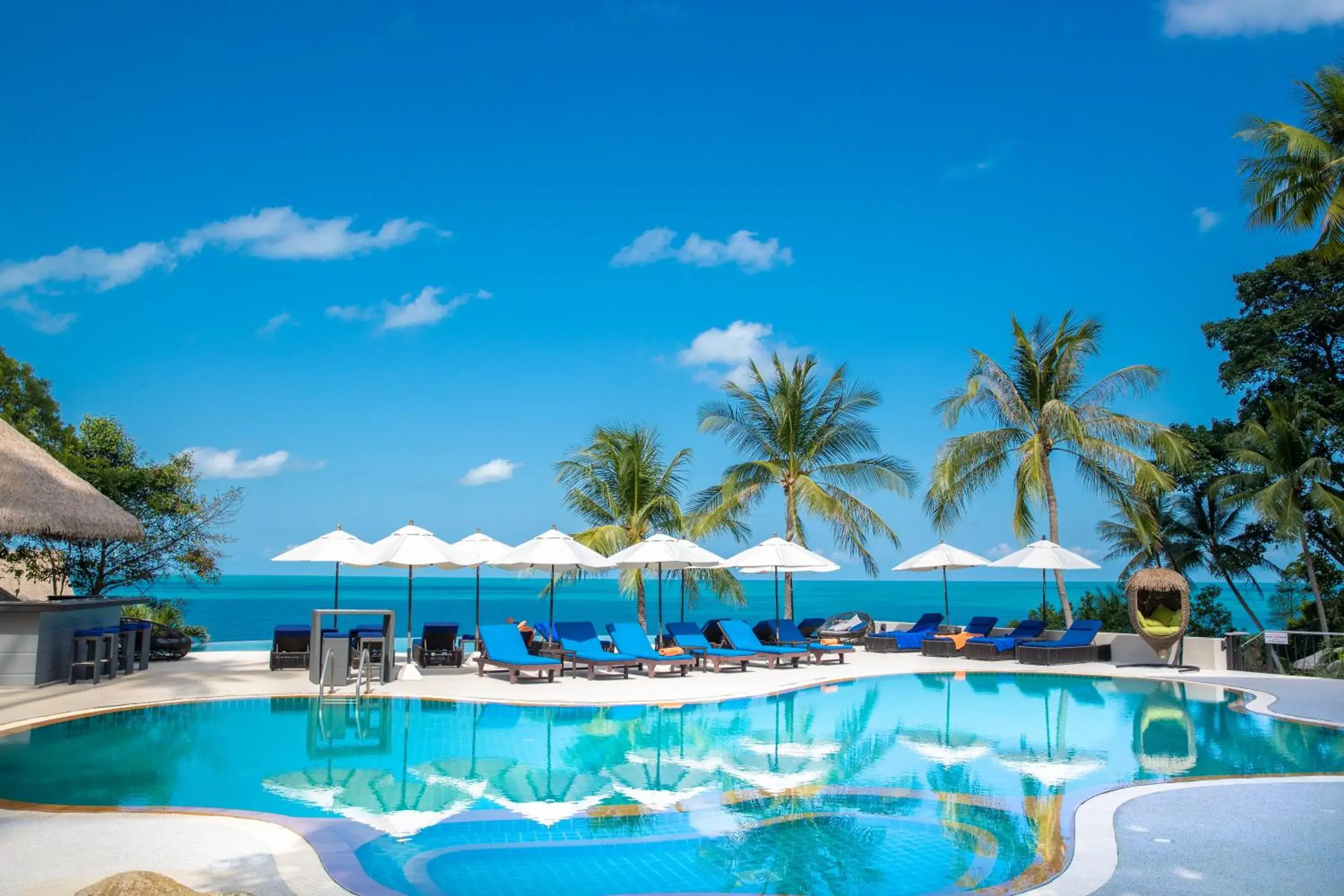 Sea view, Swimming Pool in Coral Cliff Beach Resort Samui - SHA Plus