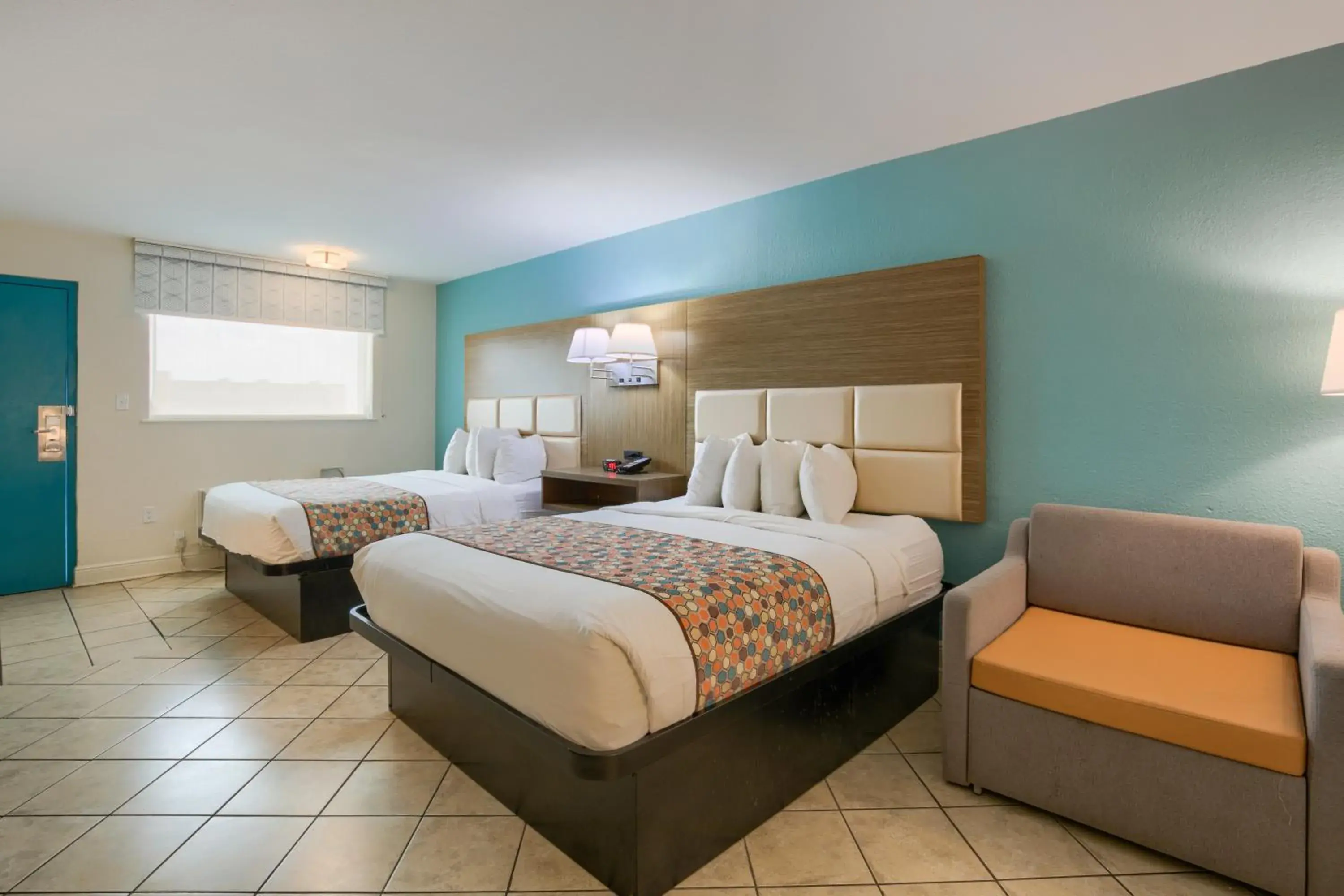 Bed in Beachside Resort Hotel