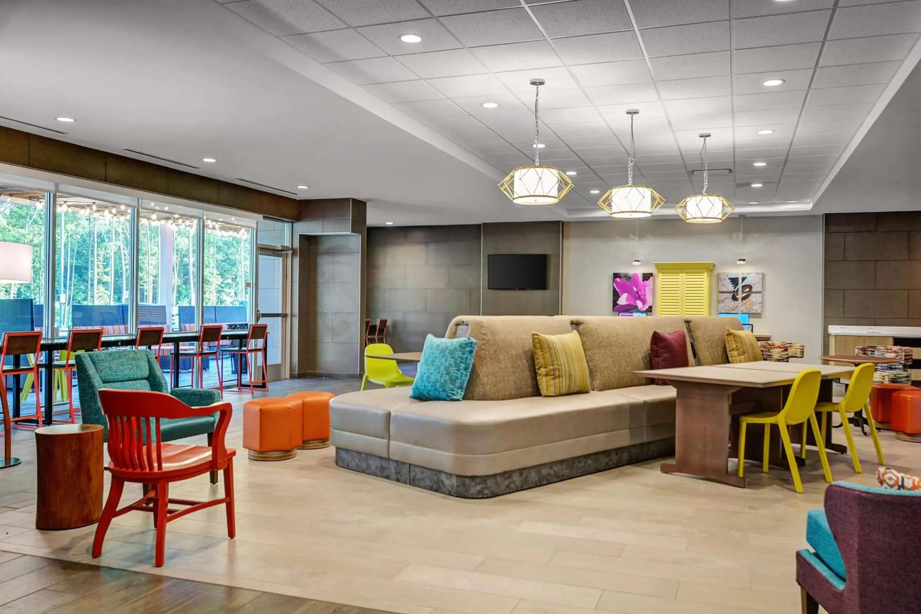 Lobby or reception, Lounge/Bar in Home2 Suites By Hilton Fort Mill, Sc