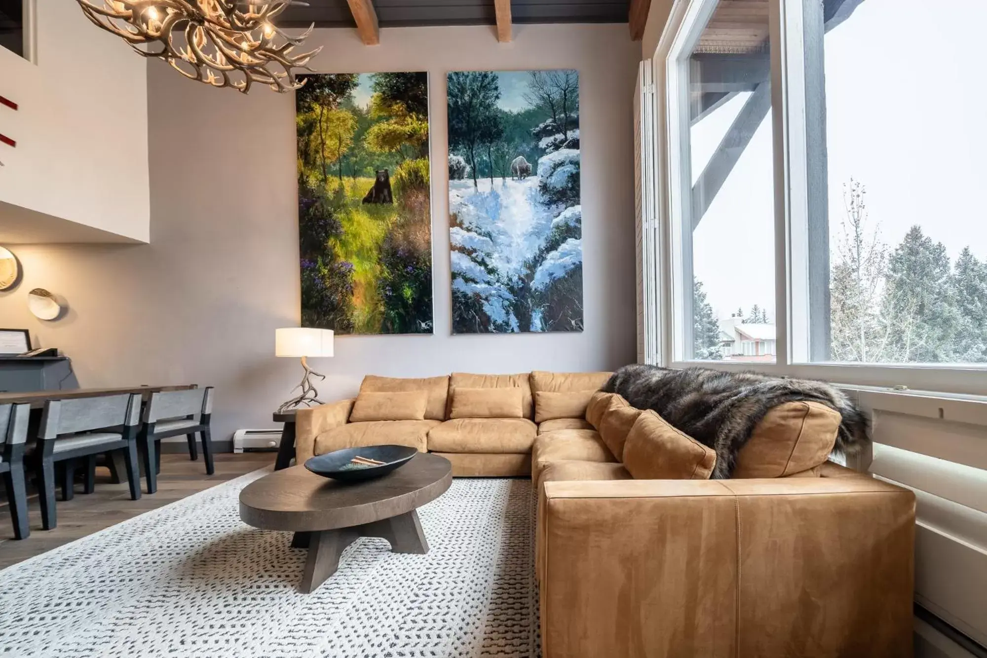 View (from property/room), Seating Area in Lodge at Vail Condominiums