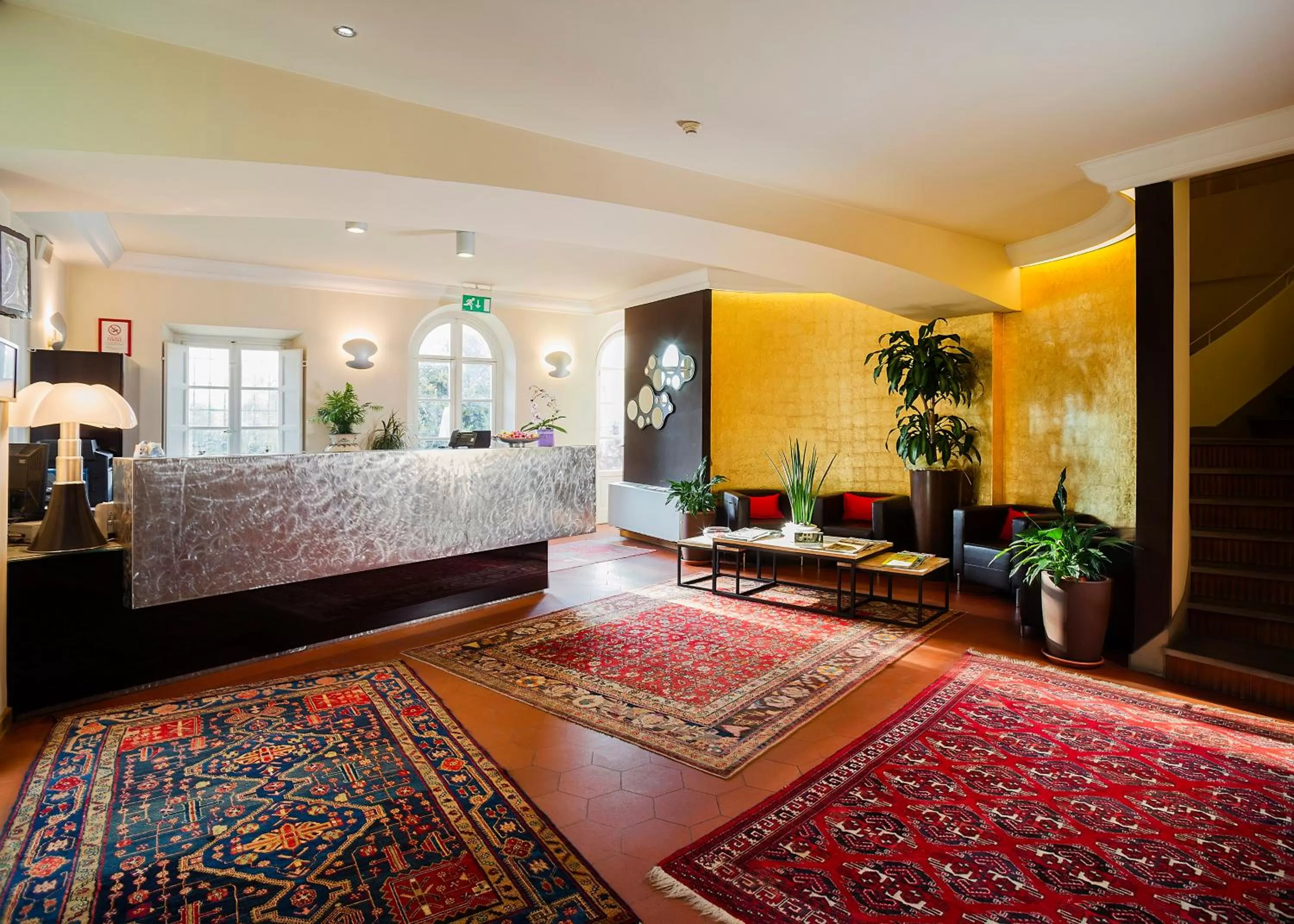 Lobby or reception, Bed in Hotel Hambros - Il Parco in Villa Banchieri