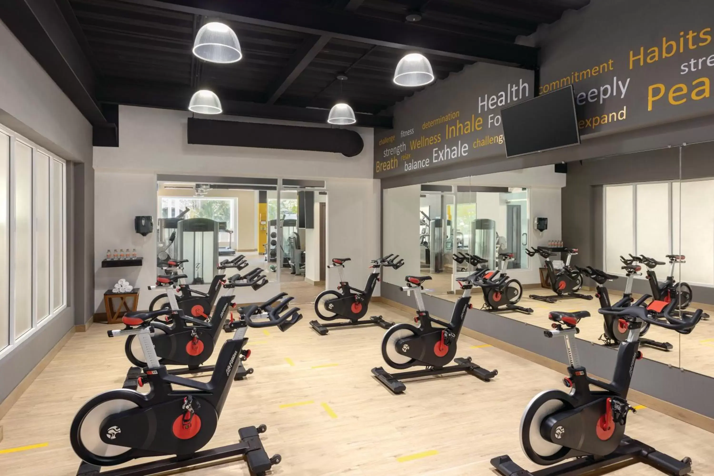 Fitness centre/facilities, Fitness Center/Facilities in Hilton Playa del Carmen, an All-Inclusive Adult Only Resort