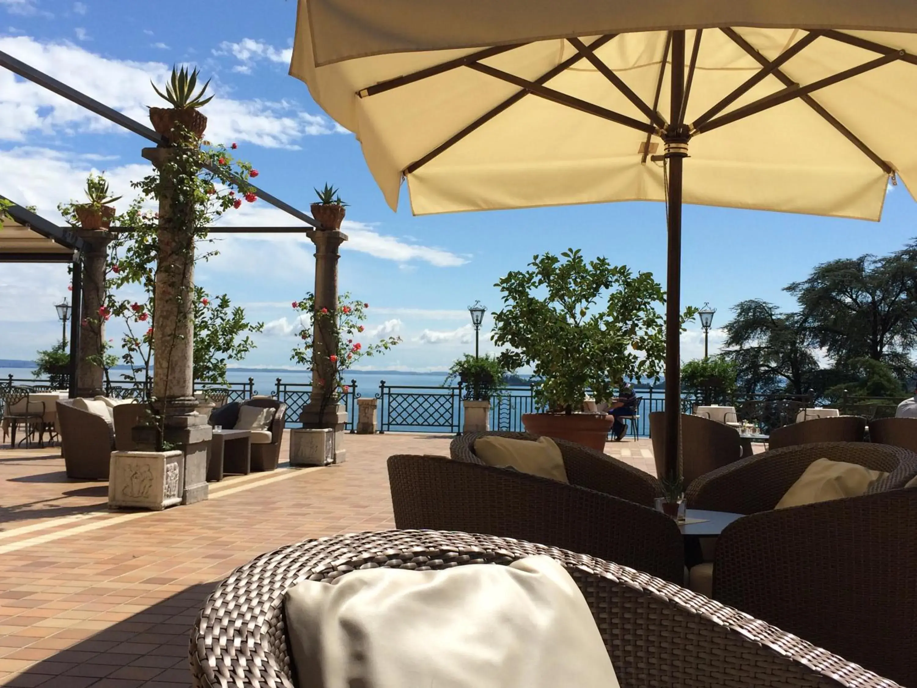 Patio, Restaurant/Places to Eat in Hotel Villa Del Sogno