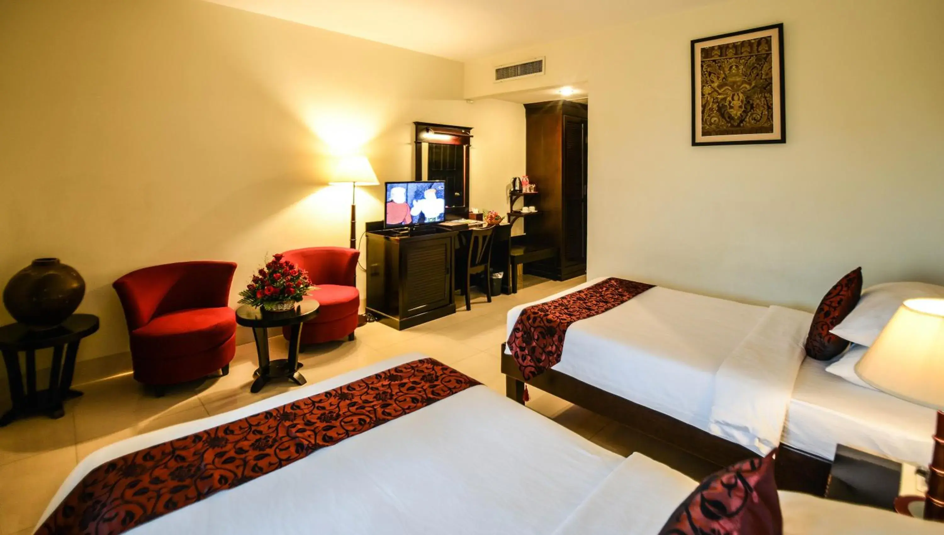 TV and multimedia, Bed in Almond Hotel Sothearos TV and multimedia, Bed in Almond Hotel Sothearos