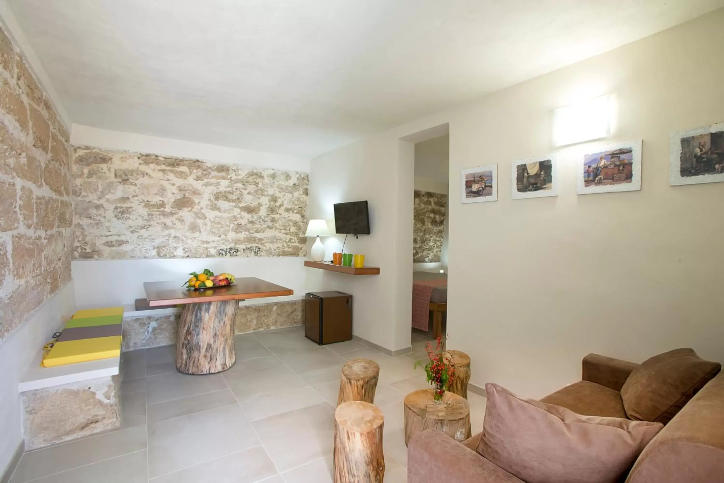 Living room, Seating Area in La Rocca Scavata