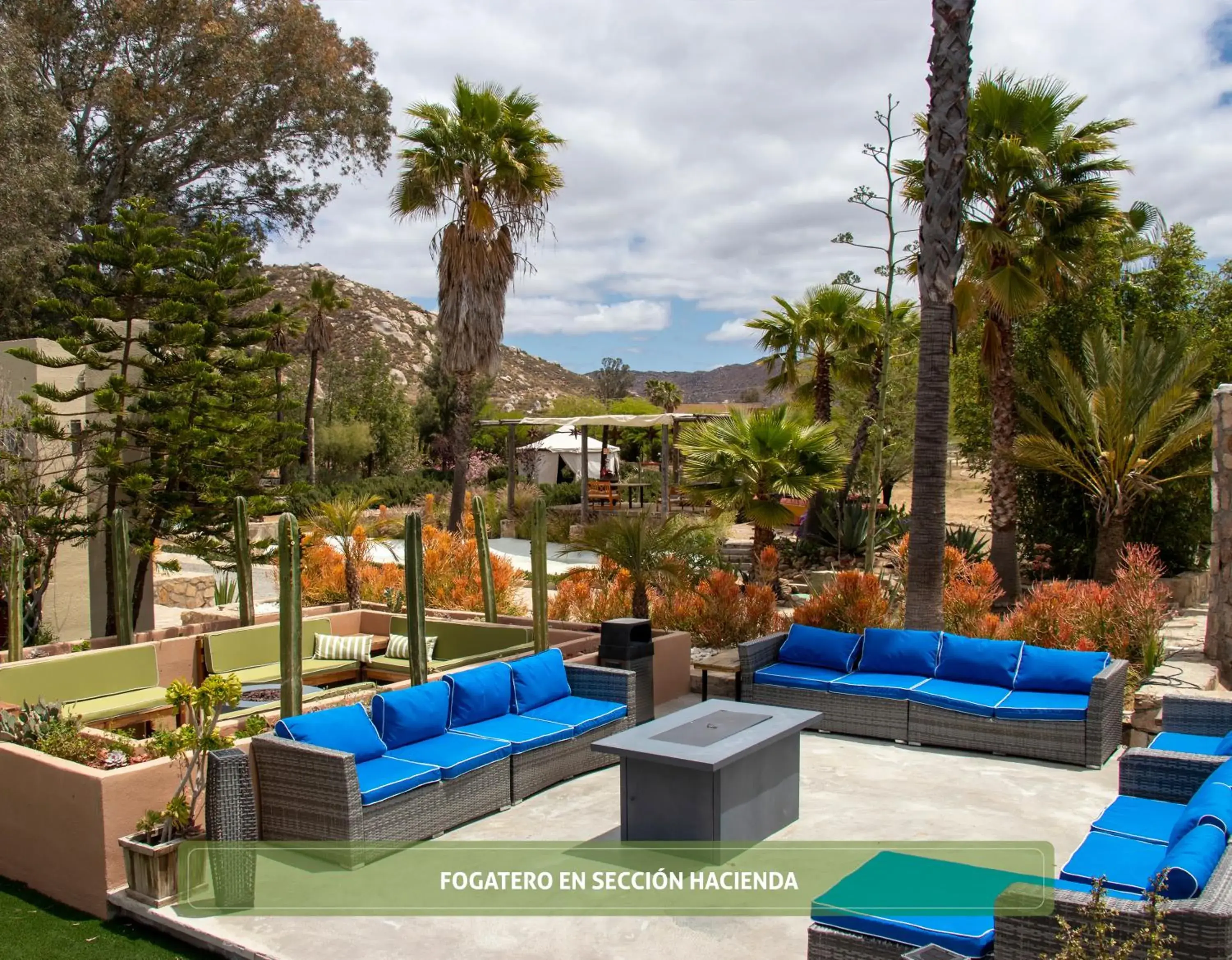 Patio in Hotel Boutique Valle de Guadalupe