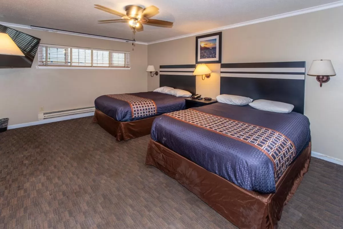 Bed in Surf Motel and Gardens