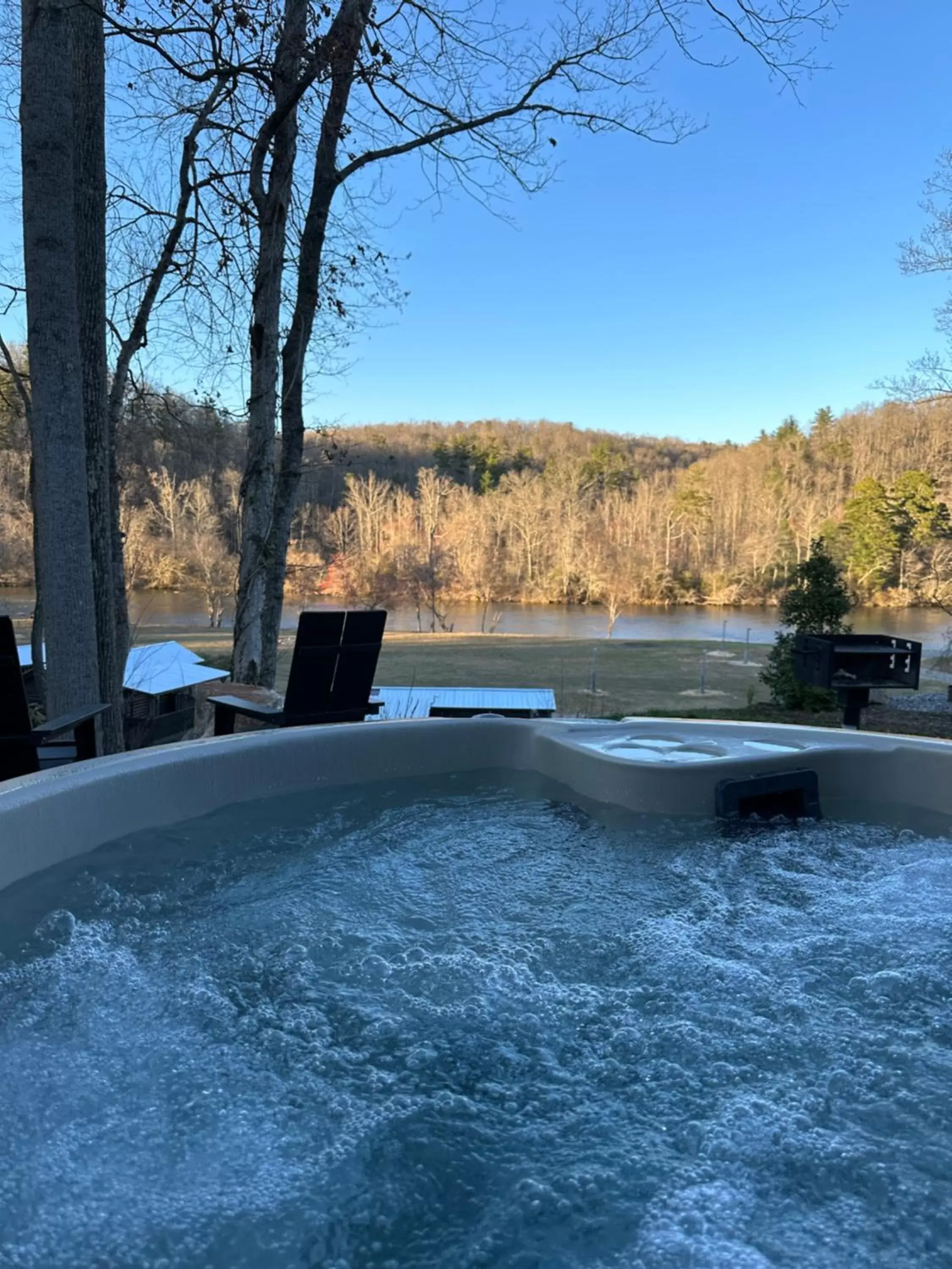 Swimming Pool in Asheville River Cabins