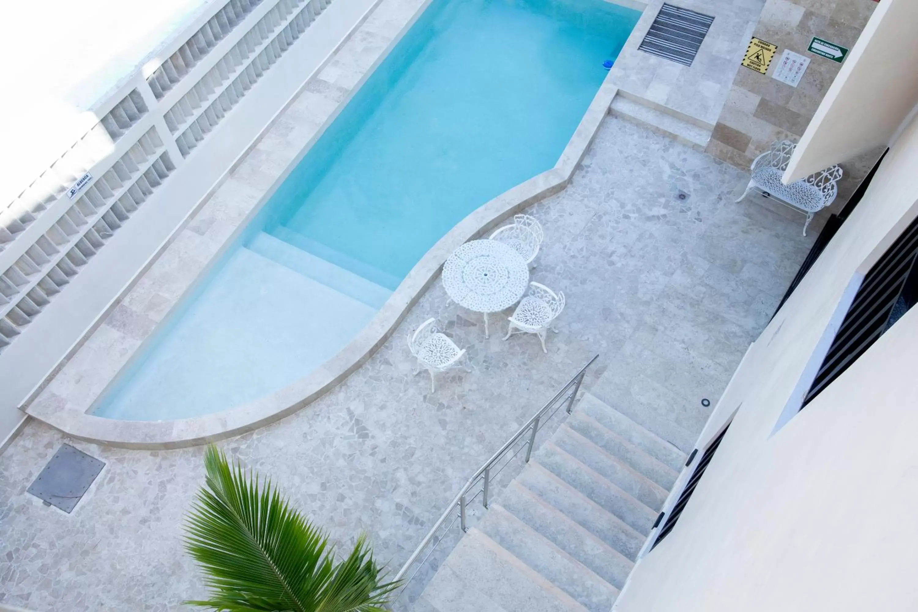 Swimming pool, Pool View in La Casona de Sisal Hotel