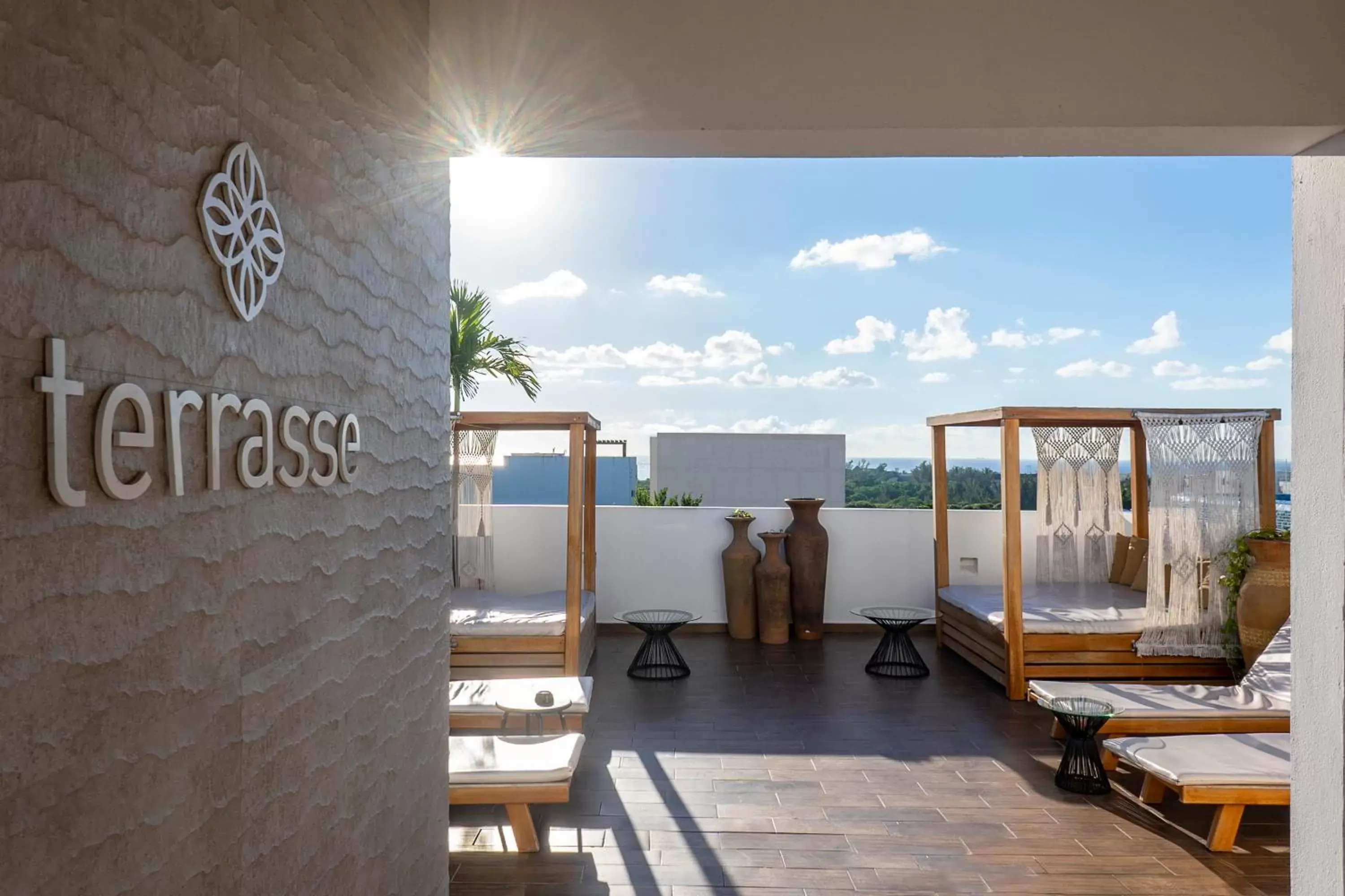 Balcony/Terrace in Terrasse Hotel Playa del Carmen