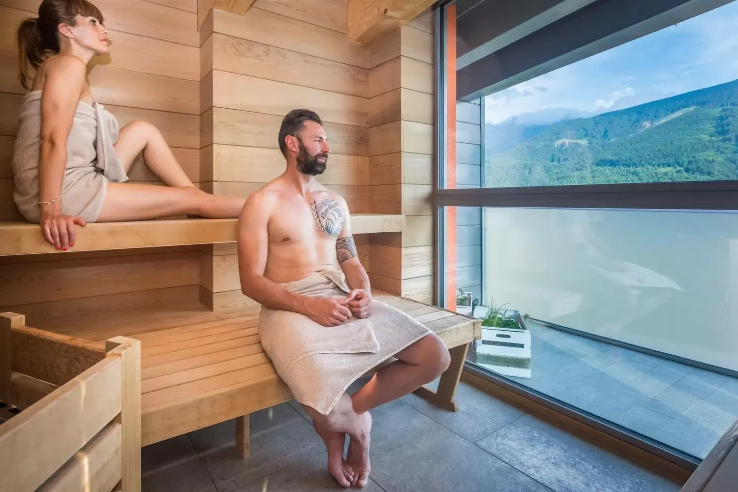 Sauna in Hotel La Sorgente