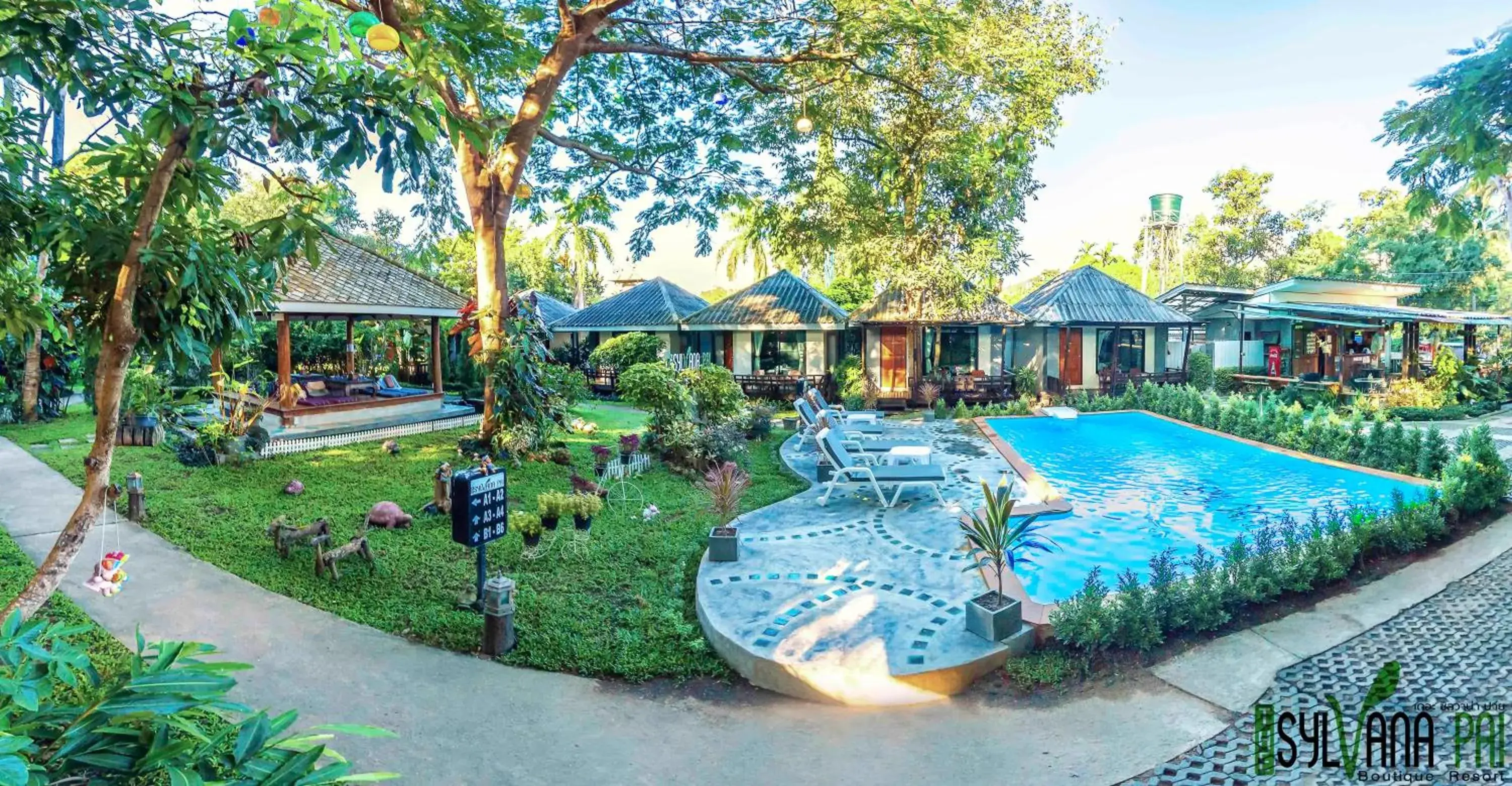 Garden, Pool View in The Sylvana Pai Hotel