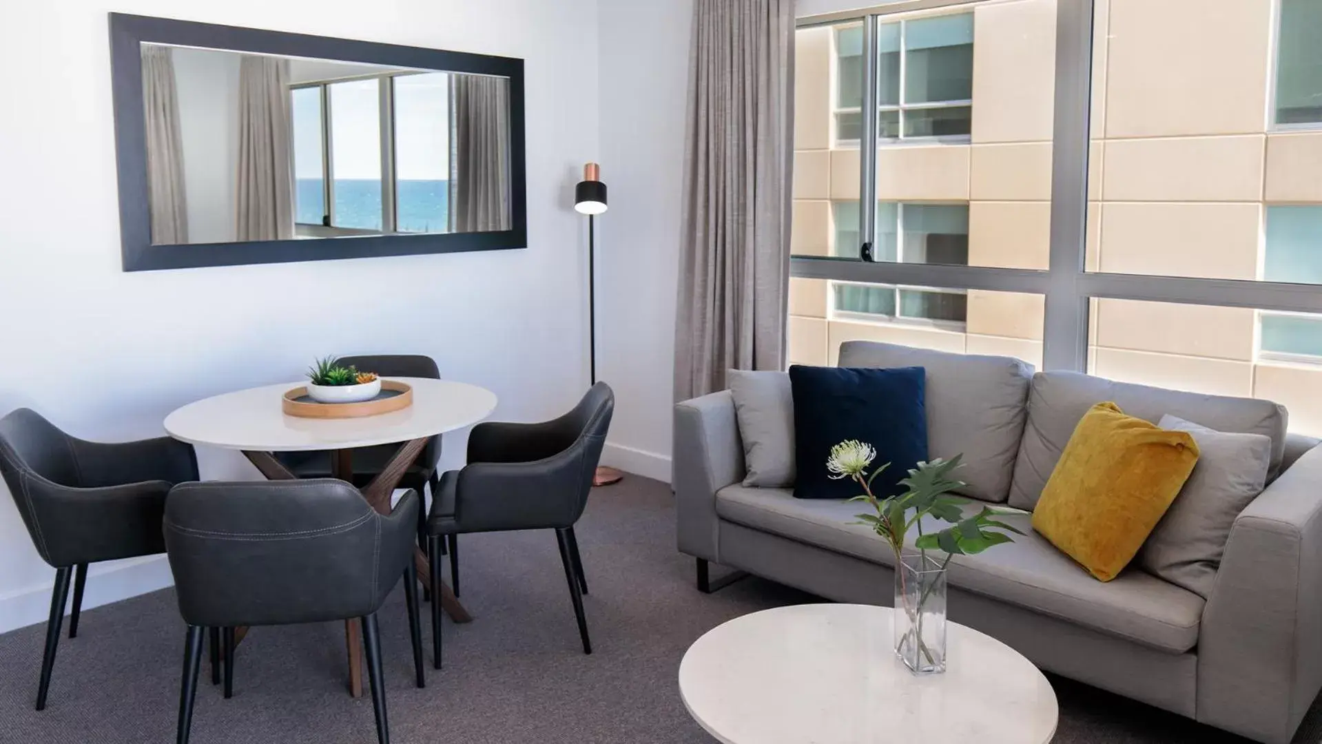 Living room, Seating Area in Oaks Glenelg Plaza Pier Suites