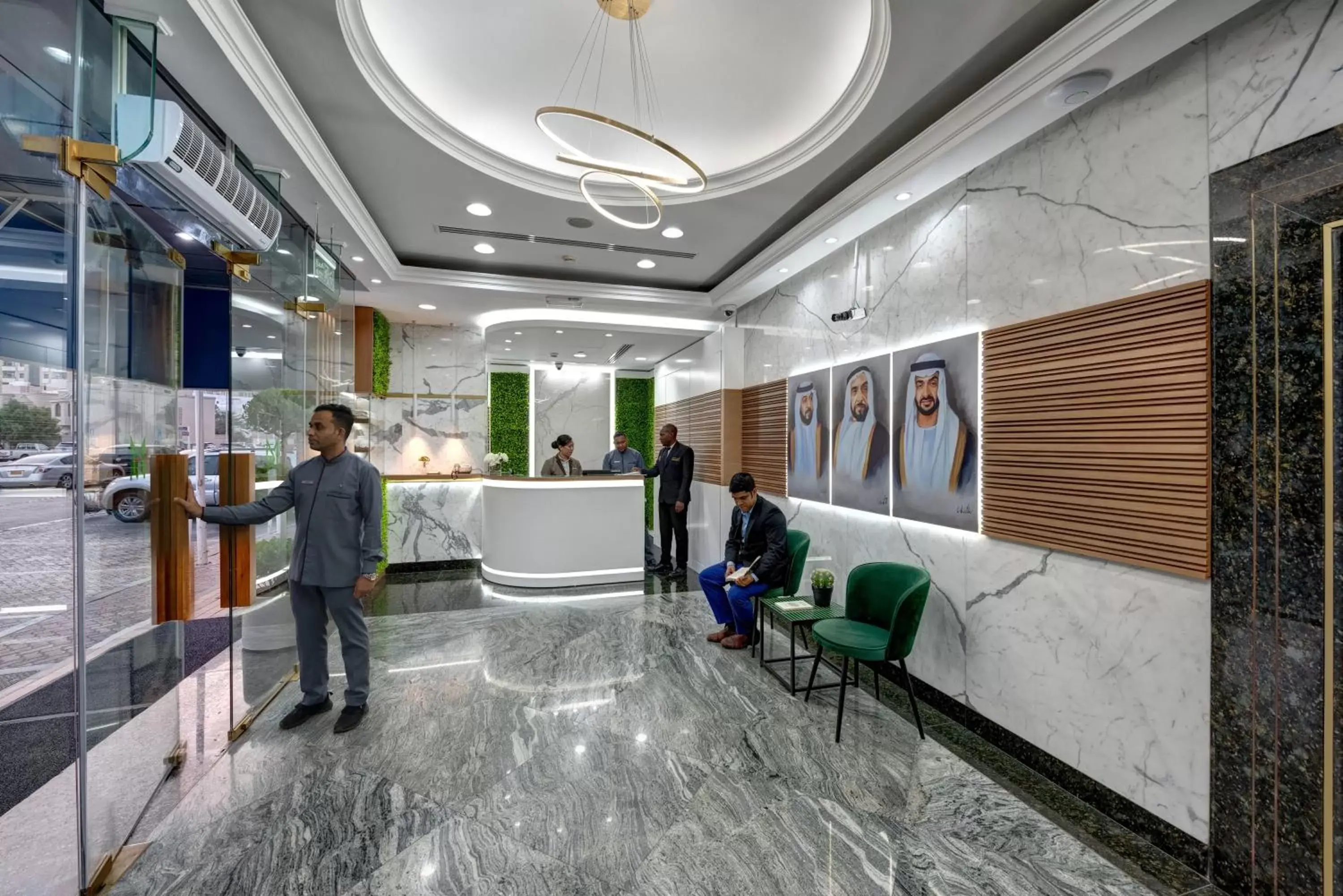 Lobby or reception, Guests in Al Nakheel Hotel Apartments Abu Dhabi