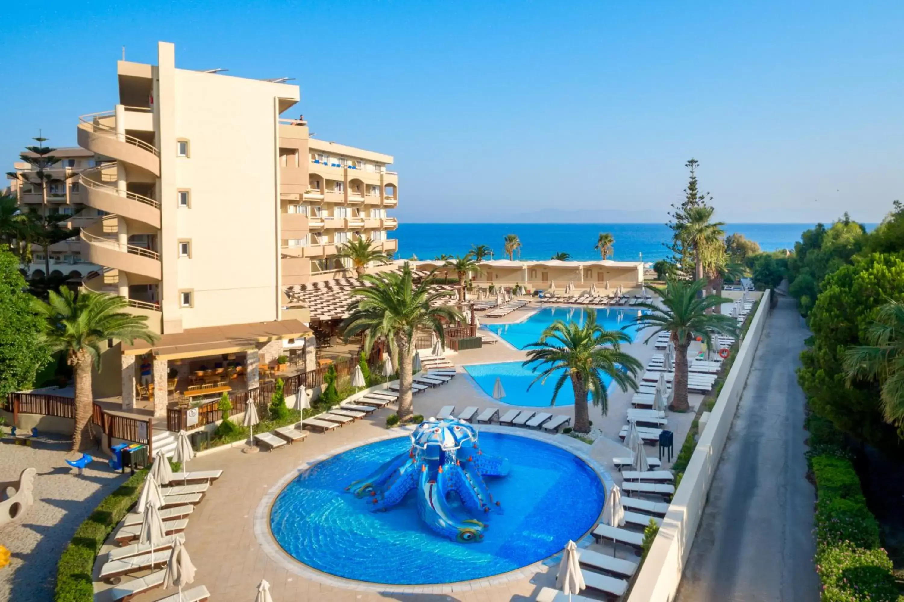 Bird's eye view, Pool View in Sun Beach Resort