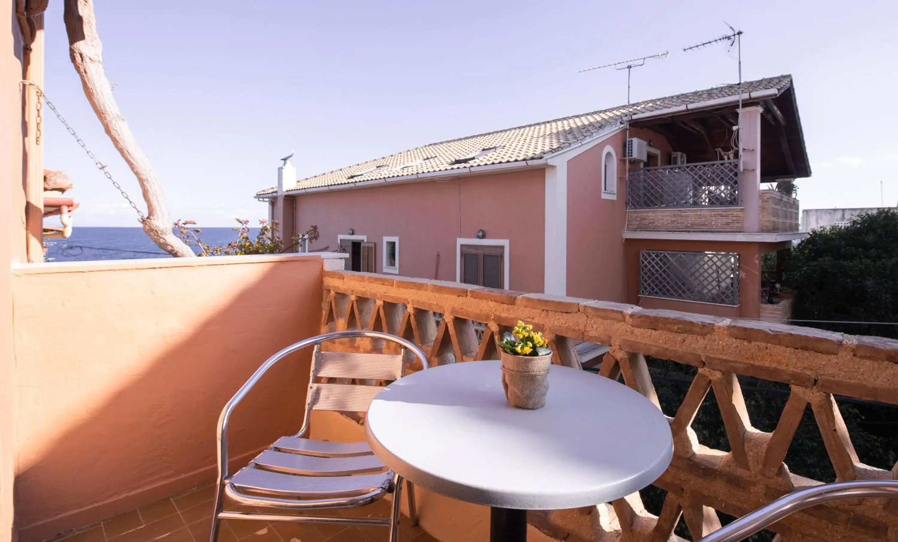 Balcony/Terrace in Yria Hotel